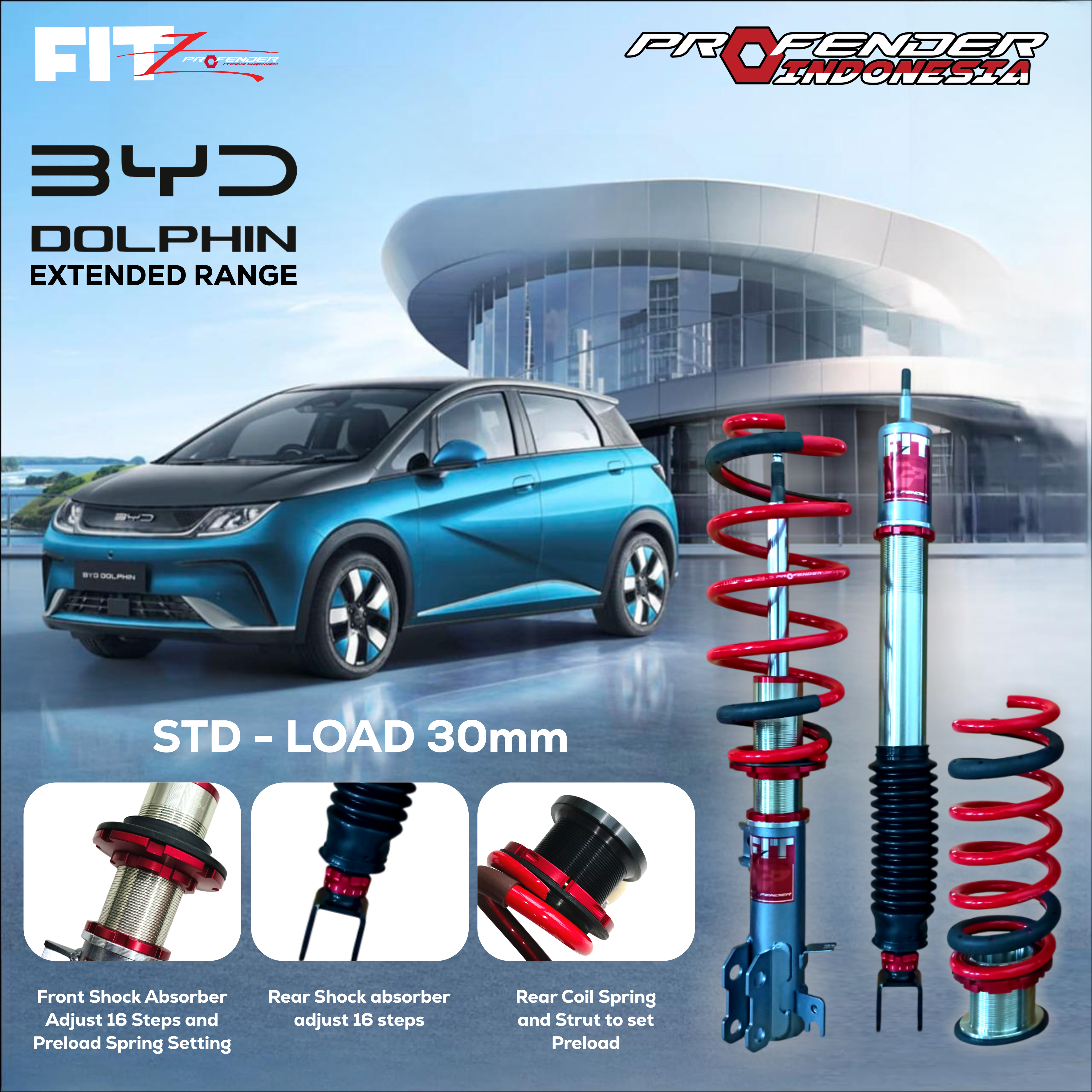 PROFENDER COILOVER FITZ SERIES BYD DOLPHIN