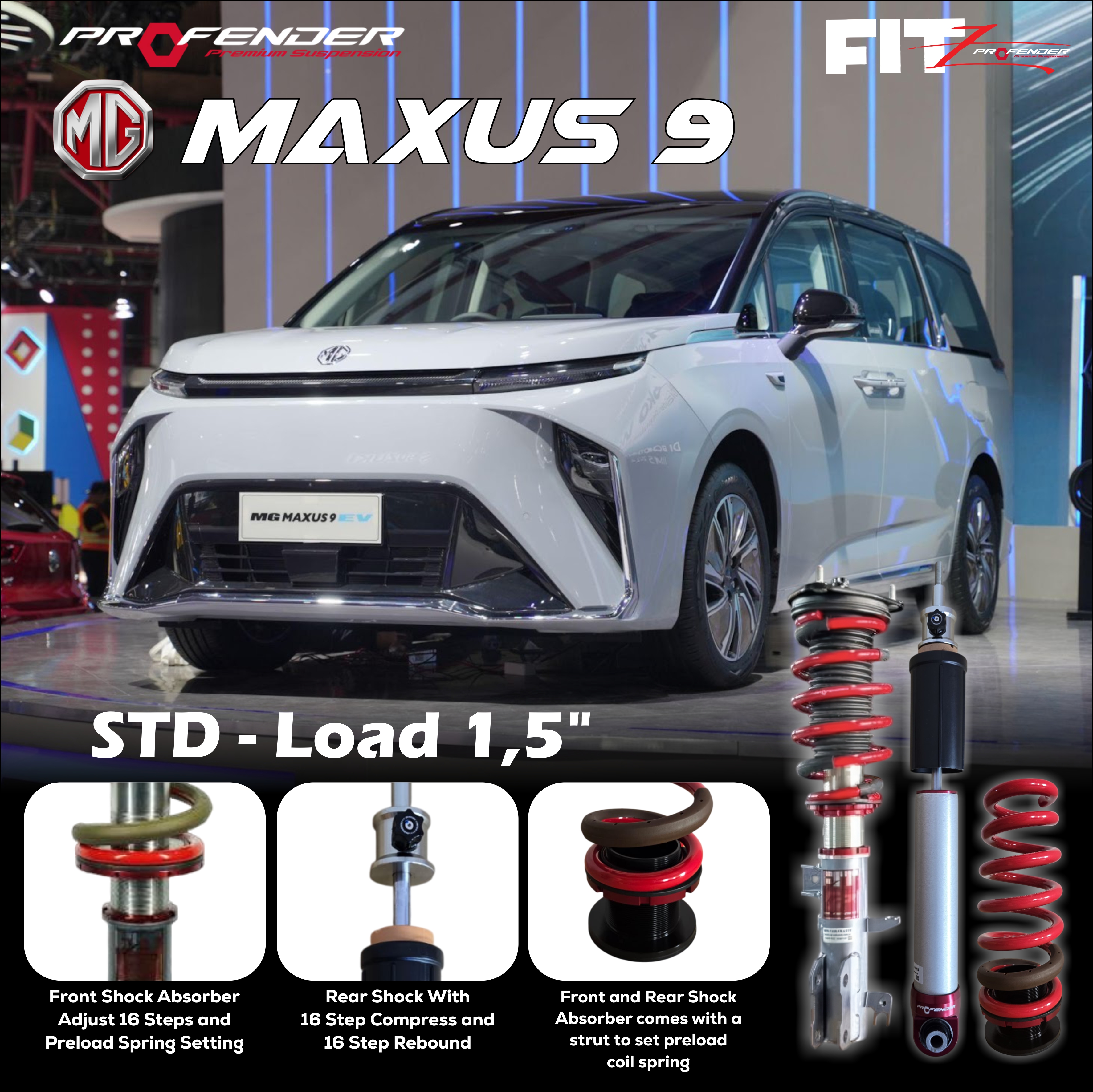PROFENDER COILOVER FITZ SERIES MG MAXUS 9