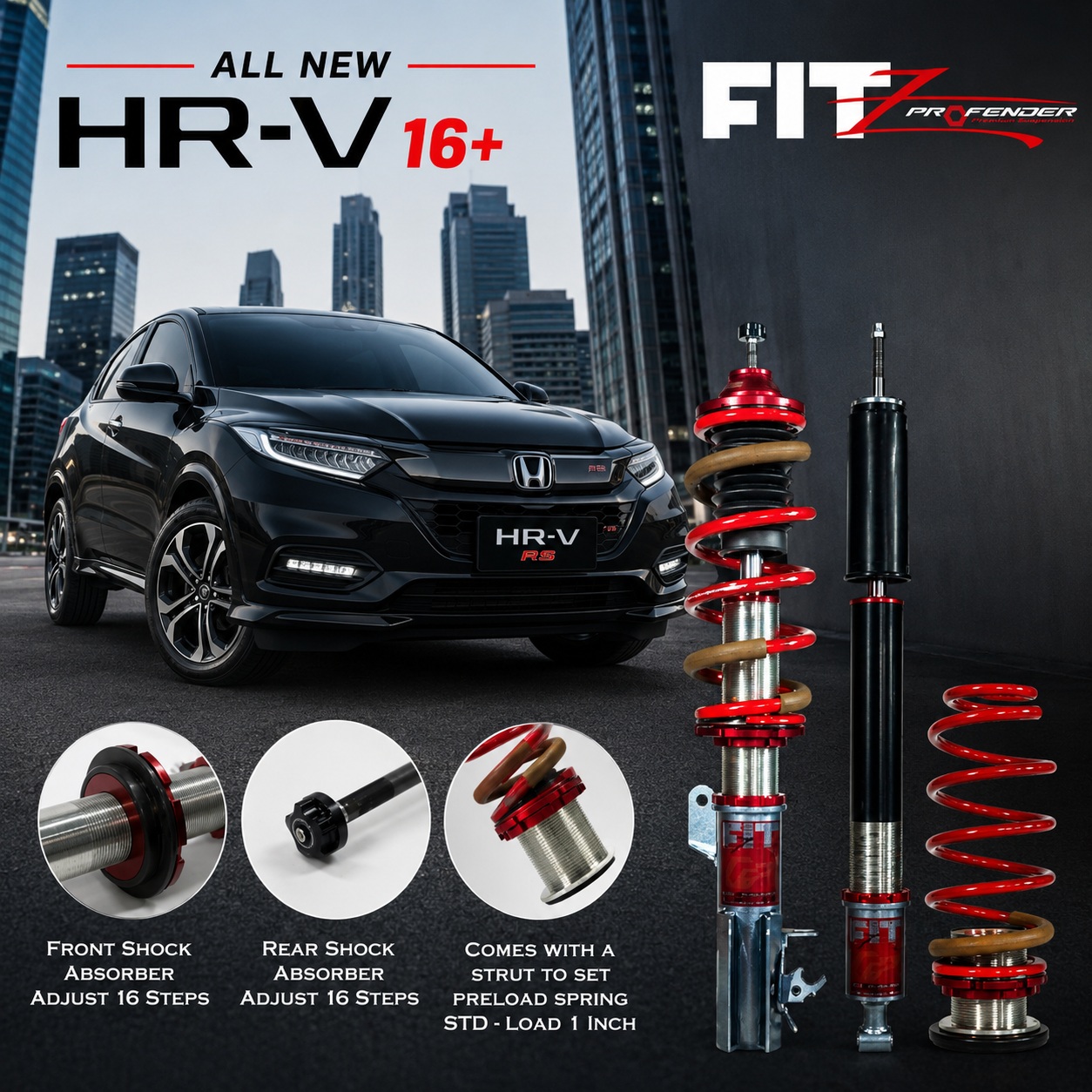 PROFENDER COILOVER FITZ SERIES HONDA HRV 16+
