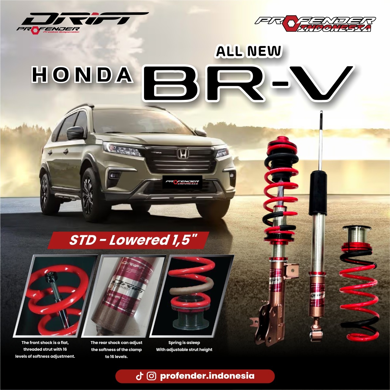 PROFENDER COILOVER DRIFT SERIES HONDA BRV 21+