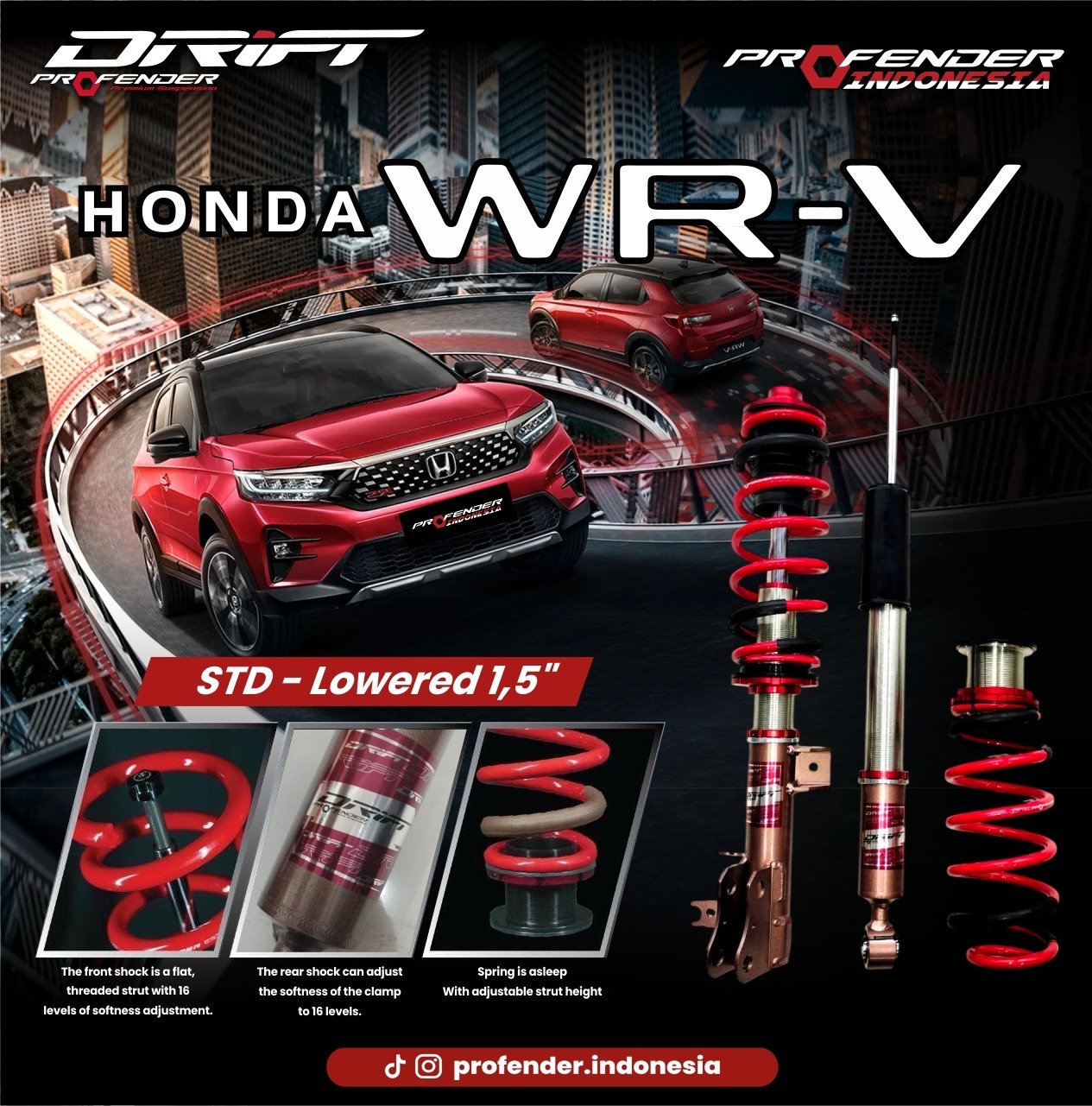 PROFENDER COILOVER DRIFT SERIES HONDA WRV 21+