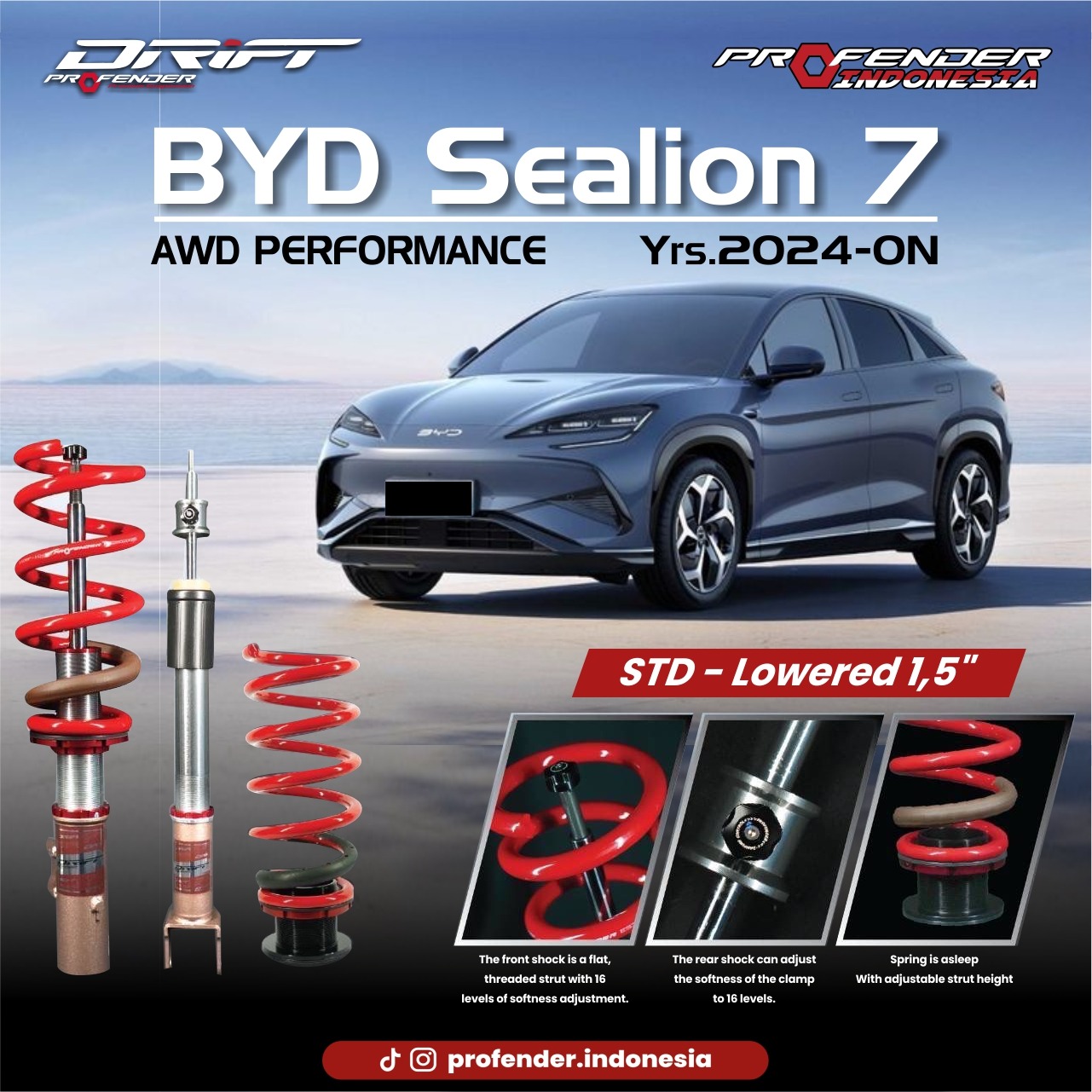 PROFENDER COILOVER DRIFT SERIES BYD SEALION 7