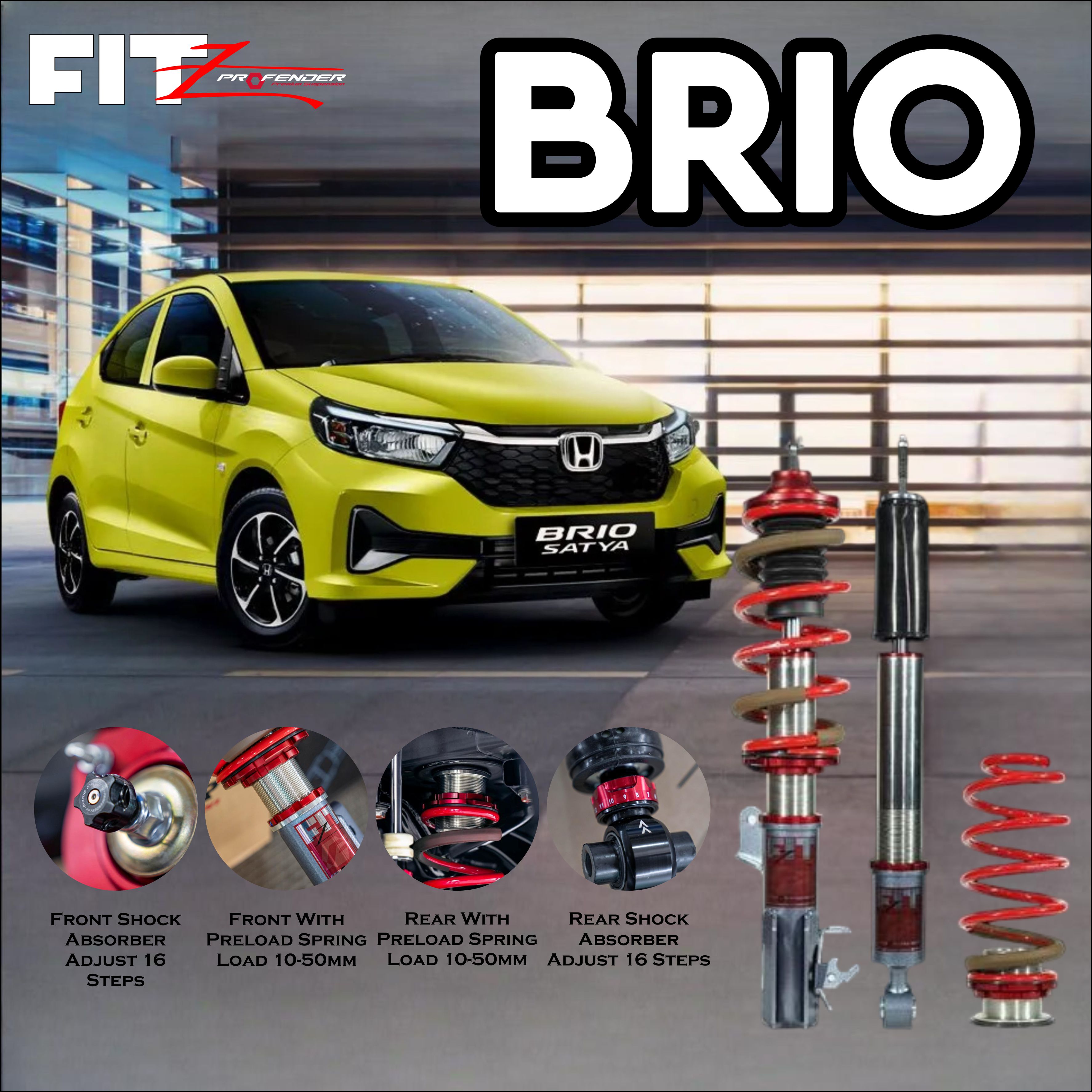 PROFENDER COILOVER FITZ SERIES HONDA BRIO