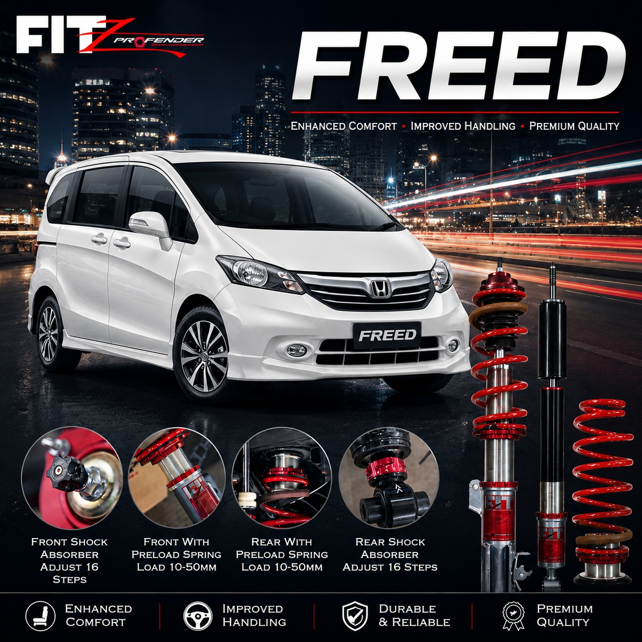 PROFENDER COILOVER FITZ SERIES HONDA FREED