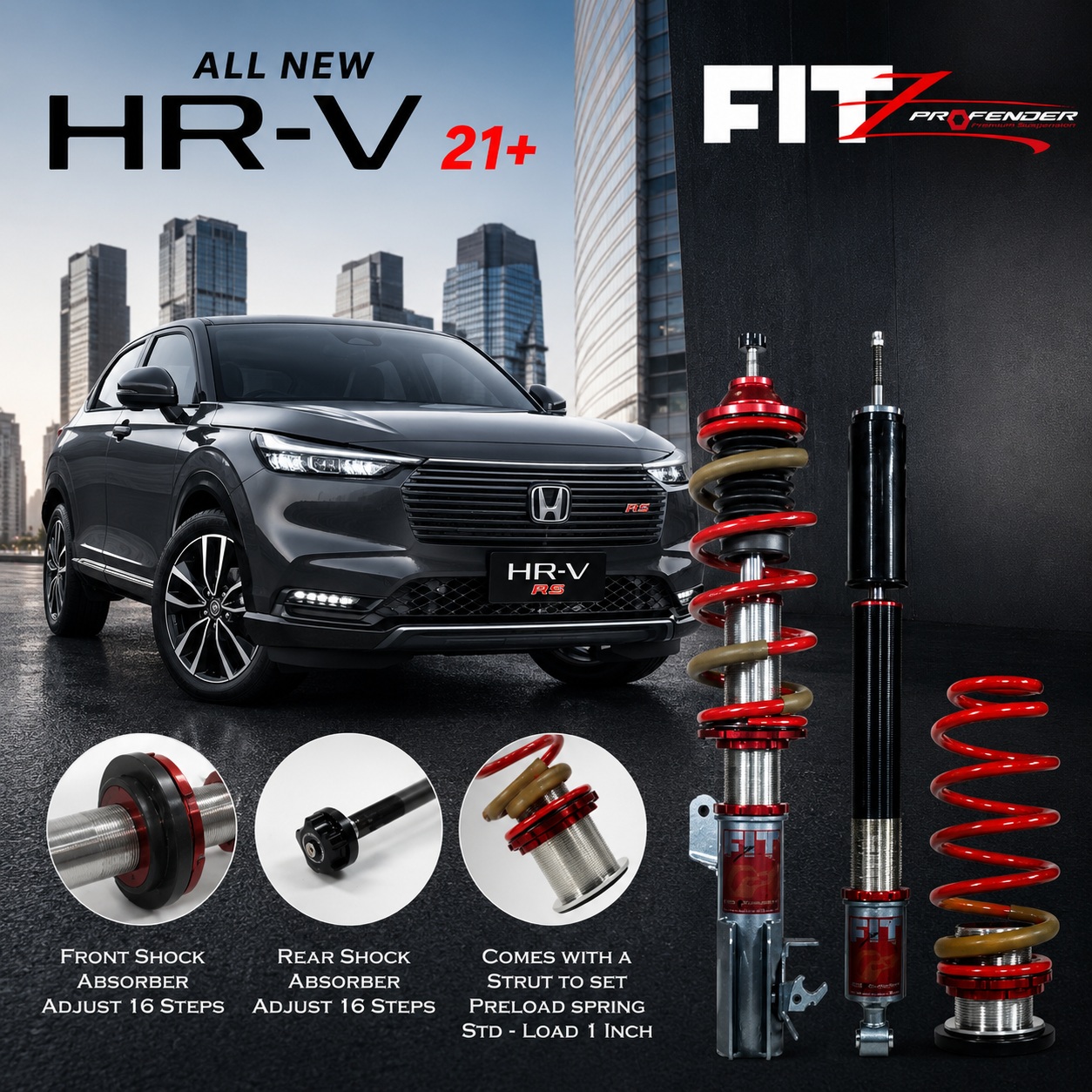 PROFENDER COILOVER FITZ SERIES HONDA HRV 21+