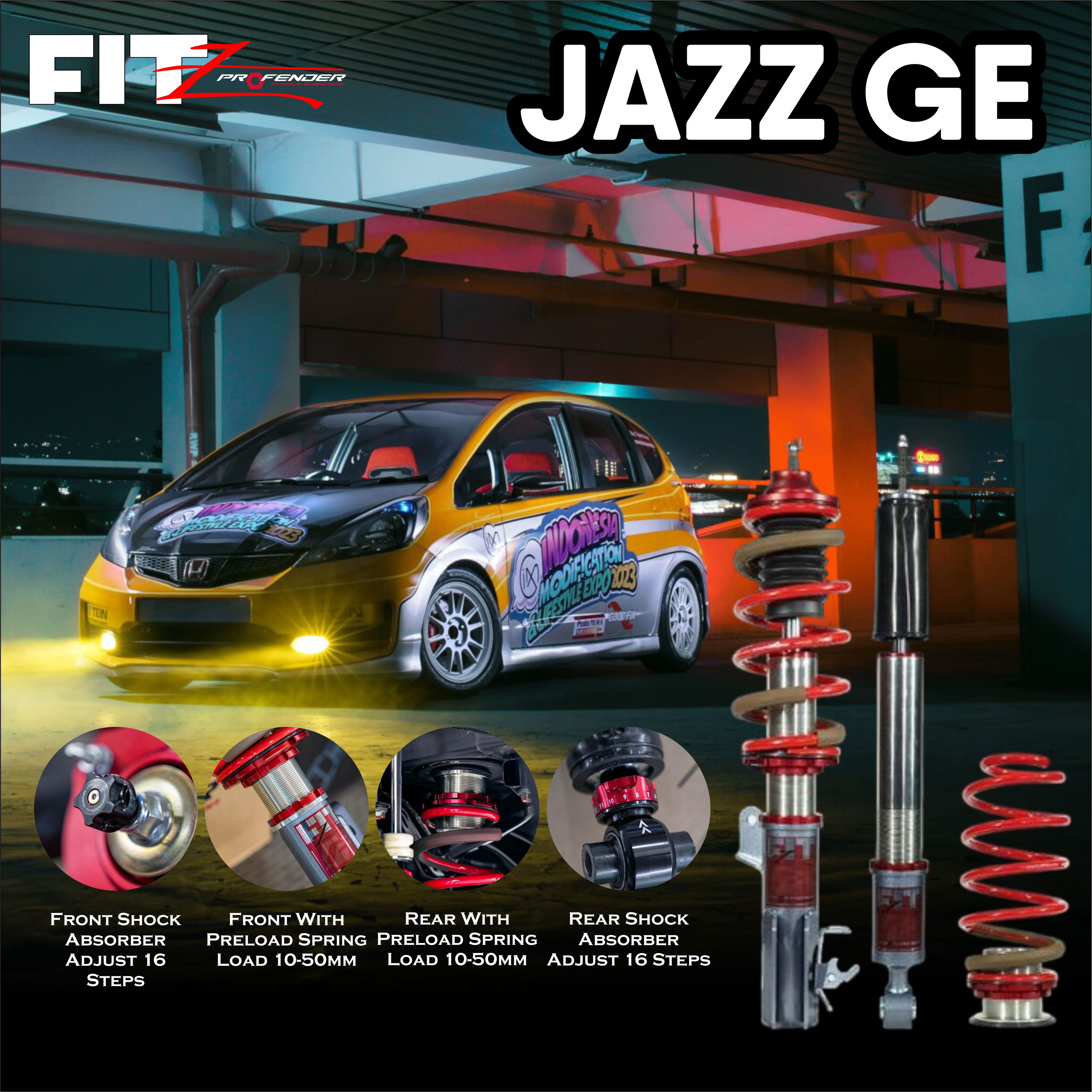 PROFENDER COILOVER FITZ SERIES HONDA JAZZ GE 08+