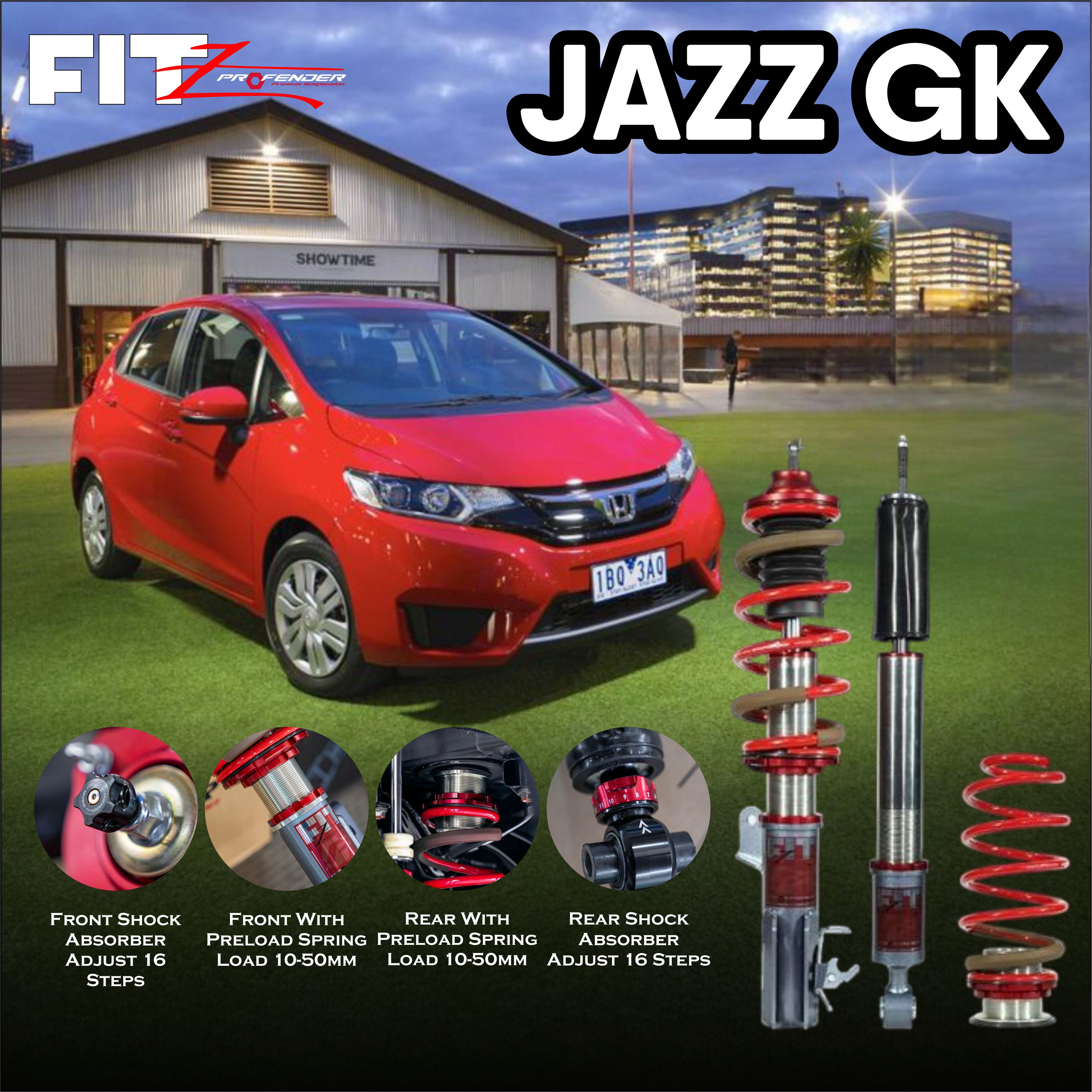 PROFENDER COILOVER FITZ SERIES HONDA JAZZ GK 14+