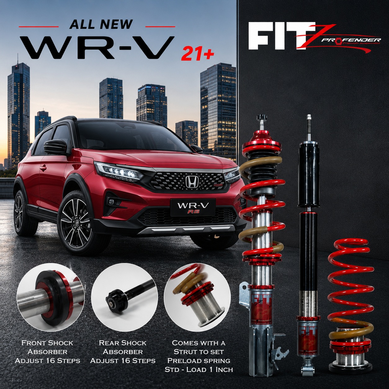 PROFENDER COILOVER FITZ SERIES HONDA WRV 21+