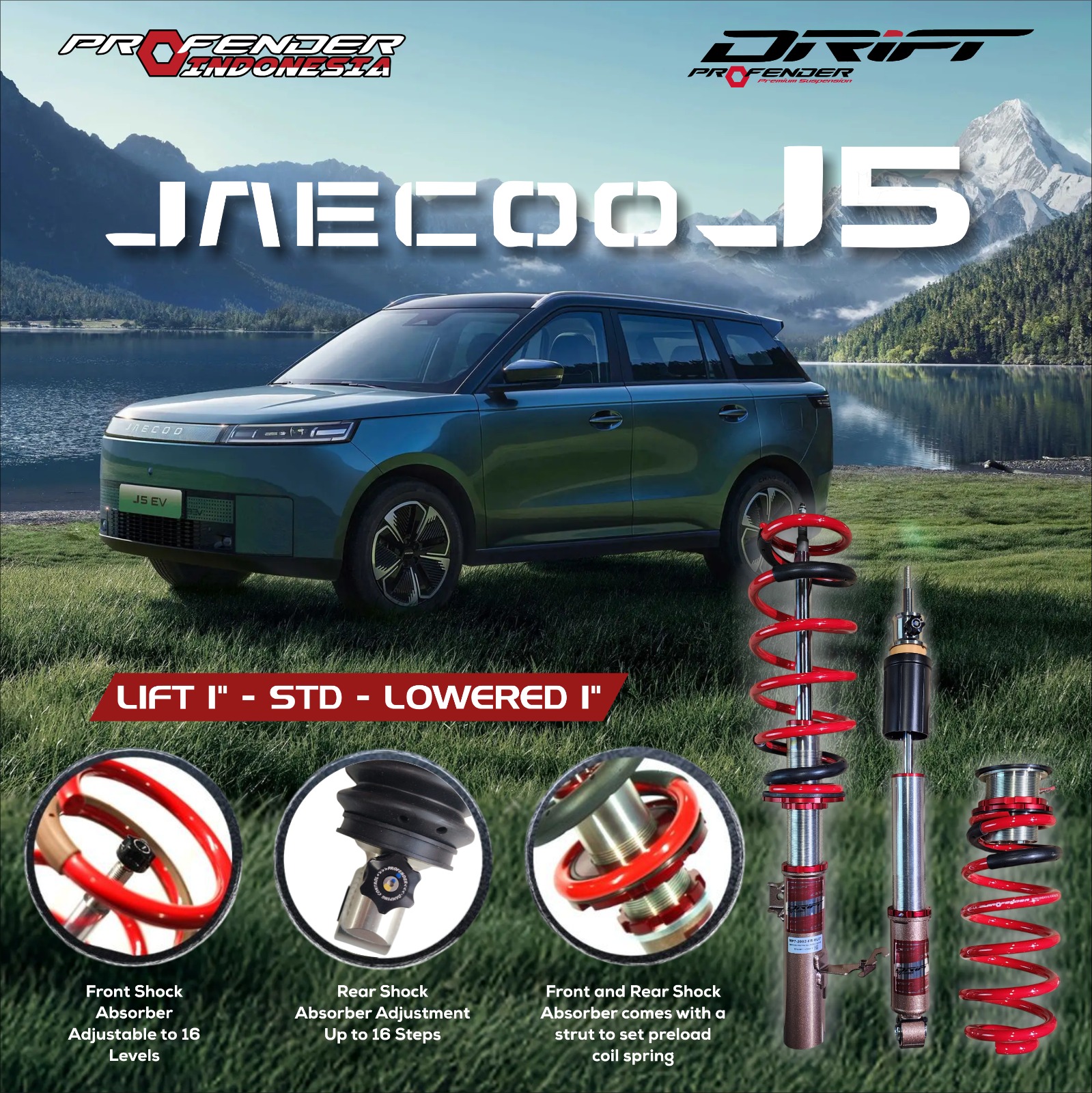 PROFENDER COILOVER DRIFT SERIES JAECOO 5 EV 25+