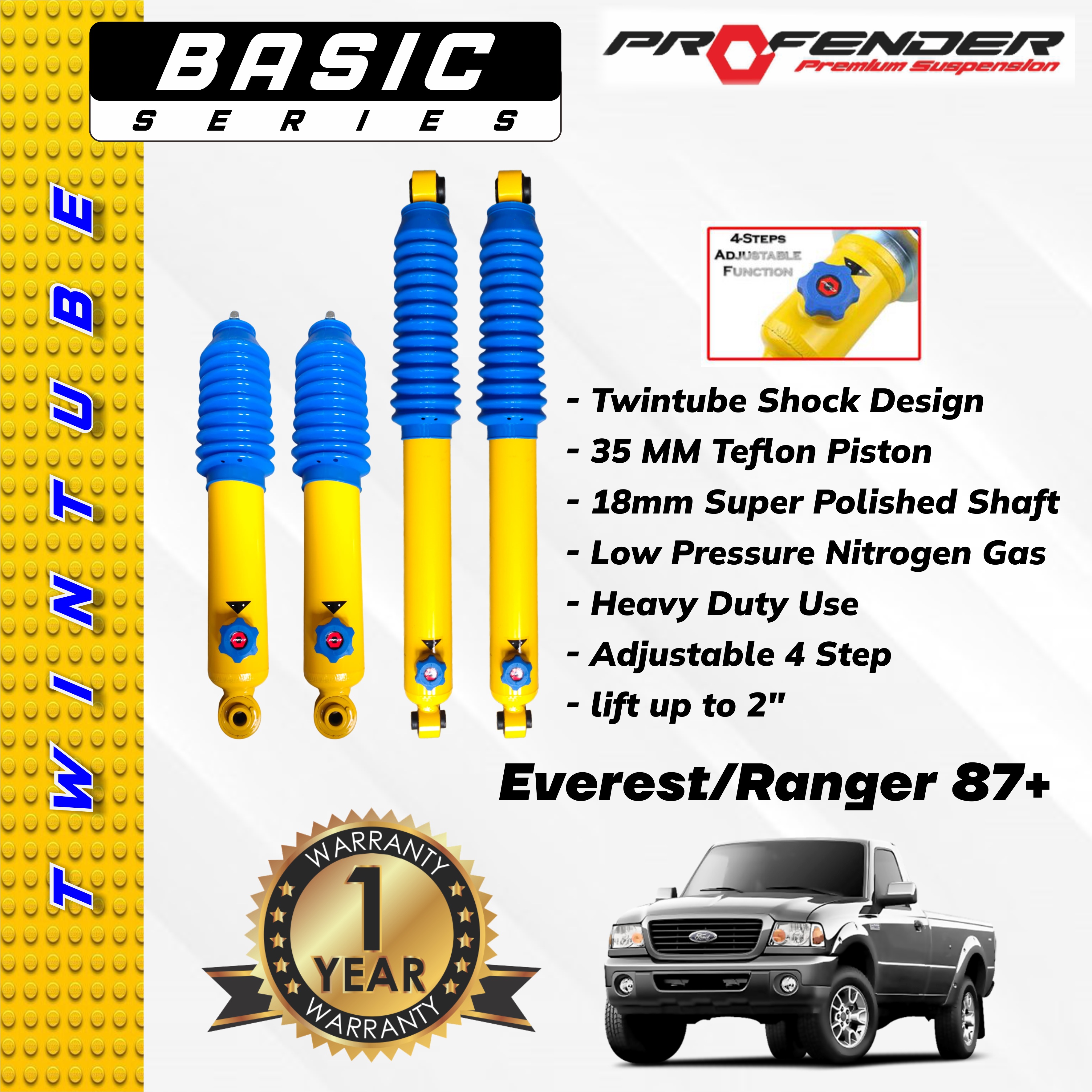 PROFENDER BASIC SERIES 4 STEP FORD EVEREST 01+