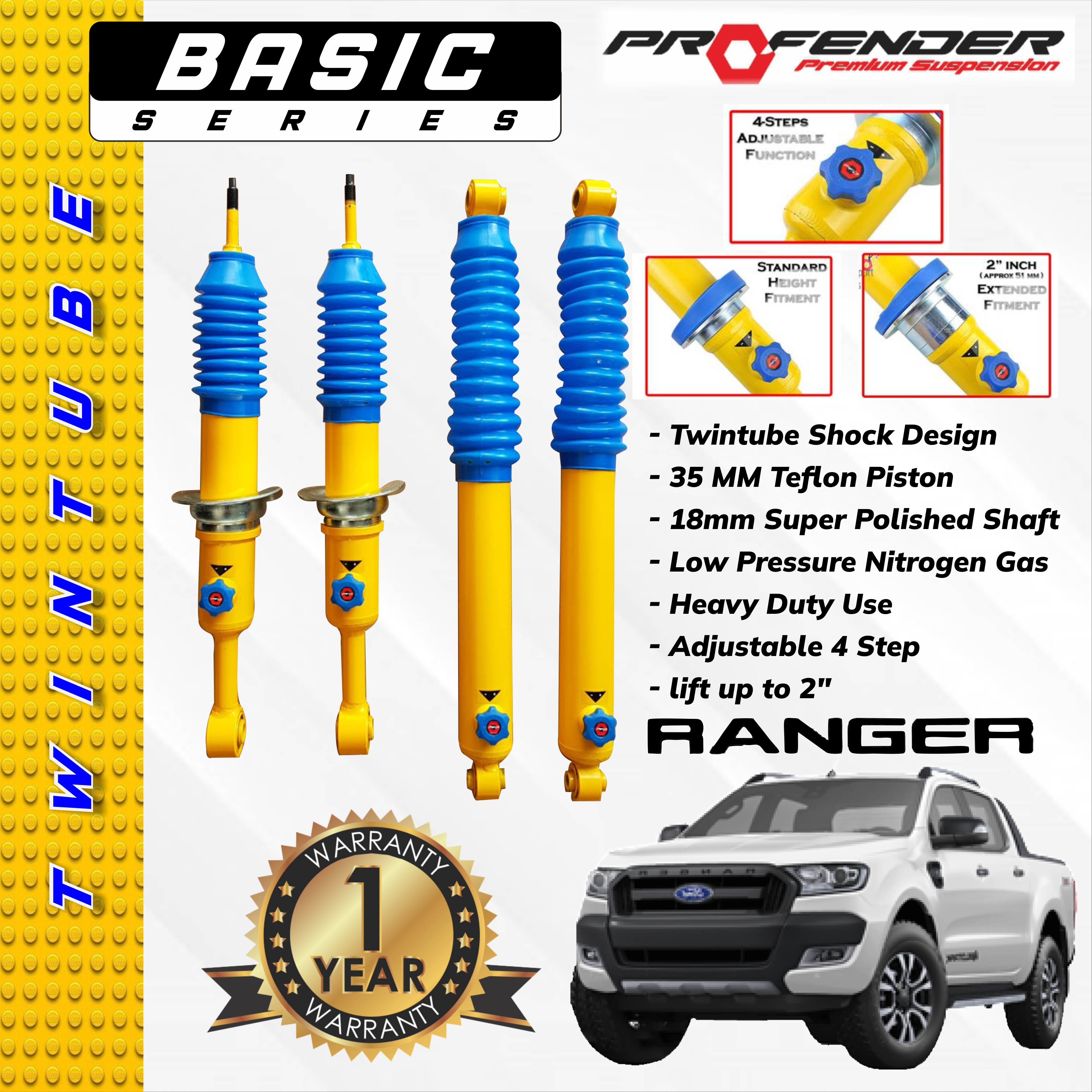 PROFENDER BASIC SERIES 4 STEP FORD RANGER T6 T7 12+