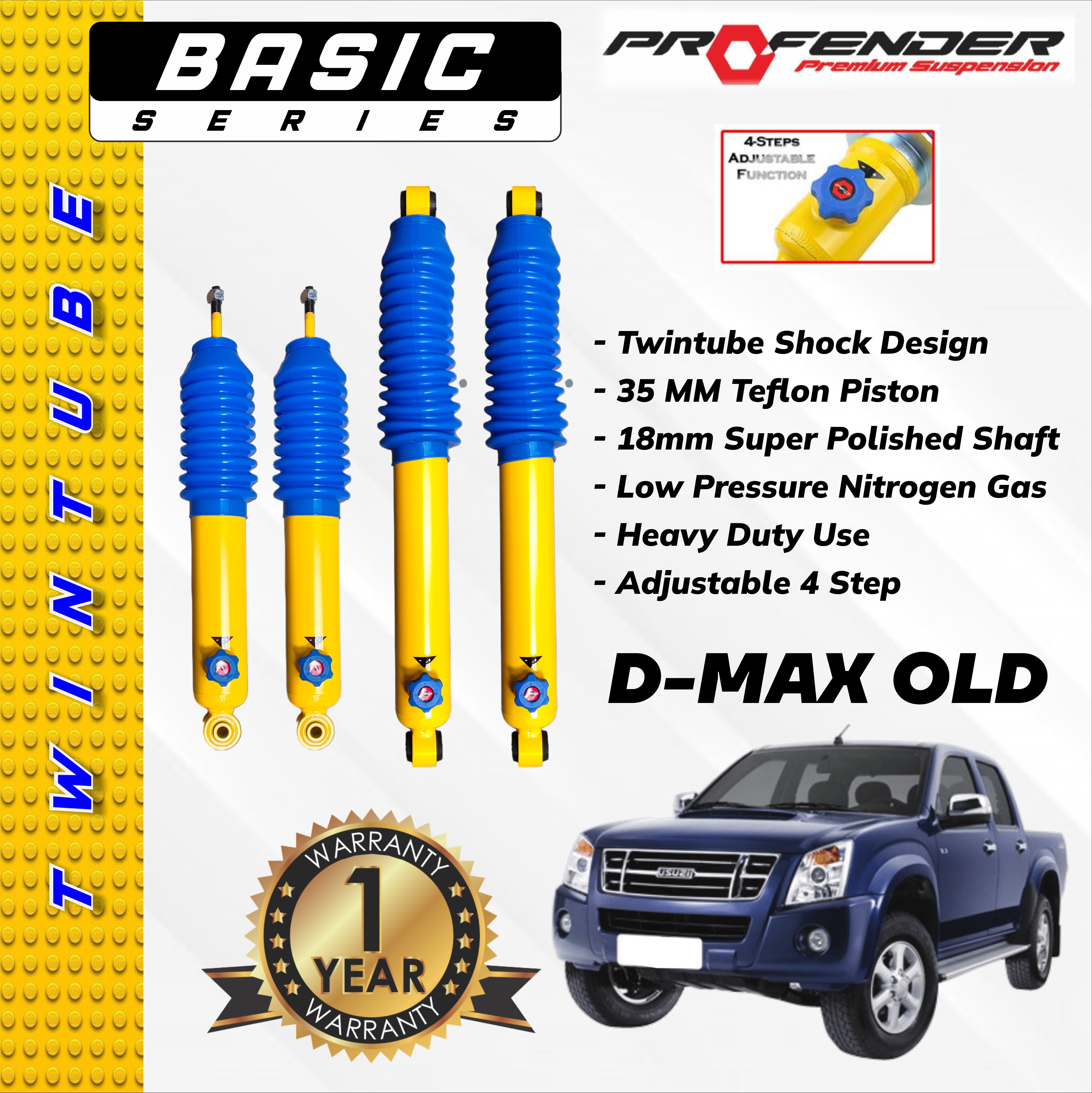 PROFENDER BASIC SERIES 4 STEP ISUZU DMAX 02+