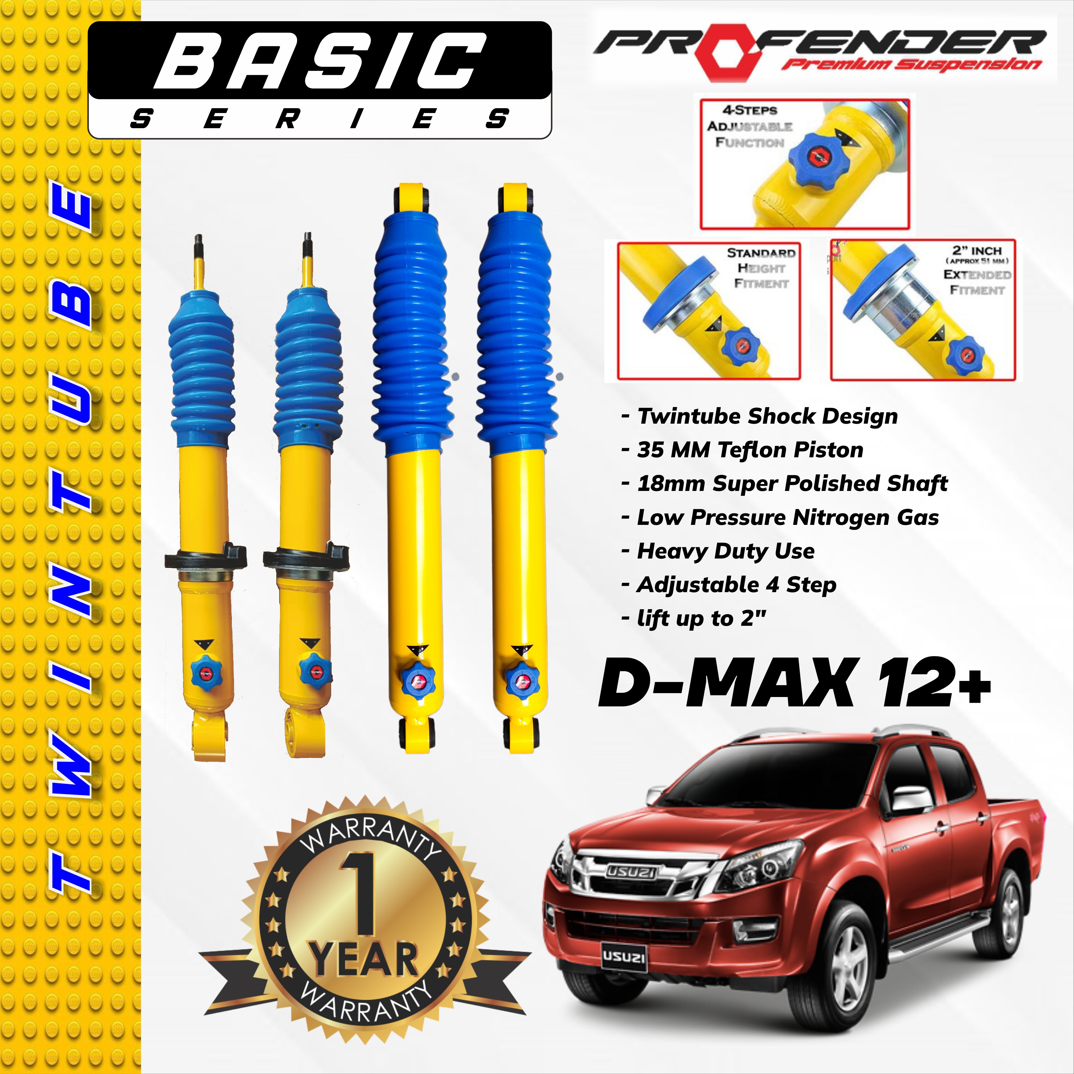 PROFENDER BASIC SERIES 4 STEP ISUZU DMAX 12+