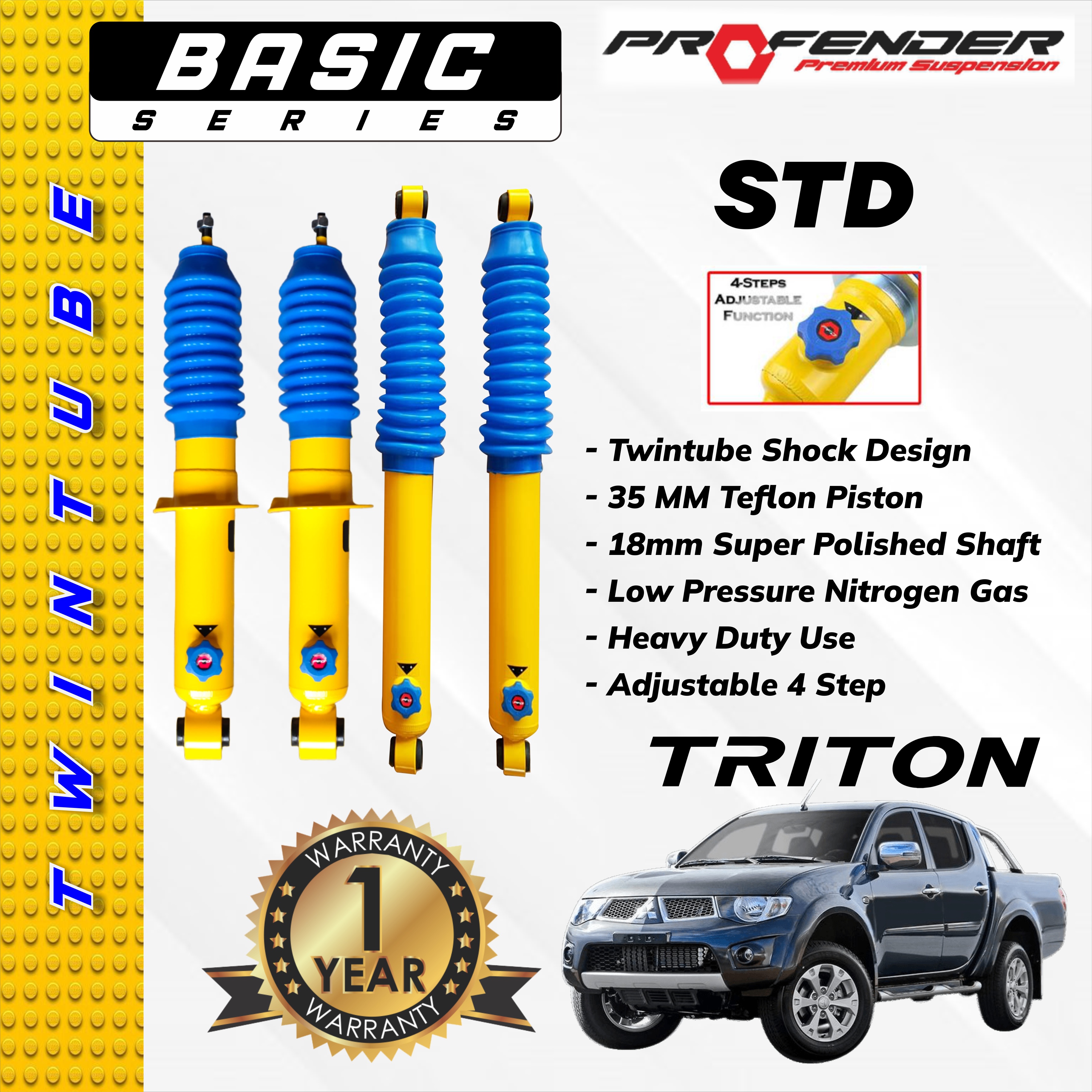 PROFENDER BASIC SERIES 4 STEP MITSUBISHI TRITON 06+