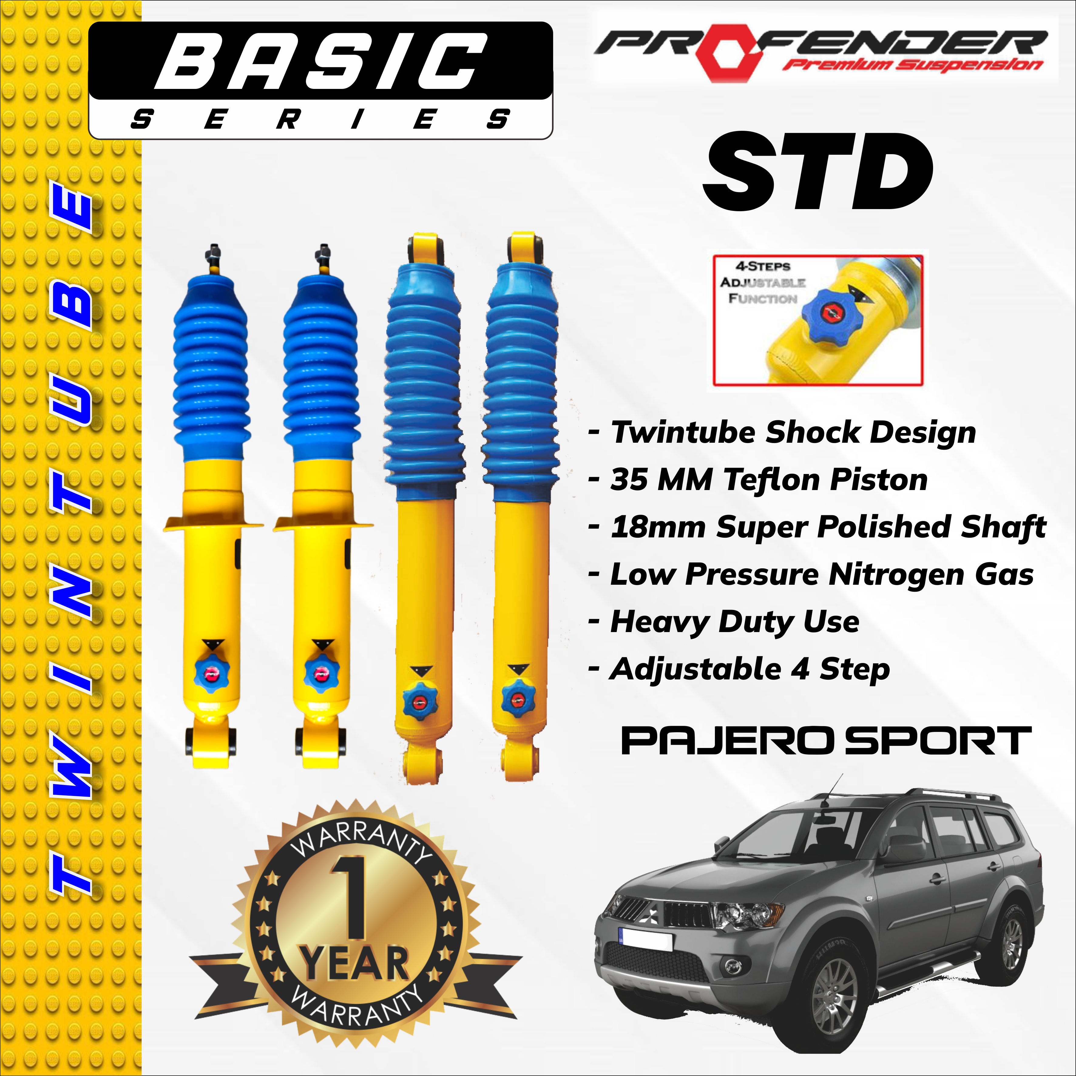PROFENDER BASIC SERIES 4 STEP MITSUBISHI PAJERO 08+