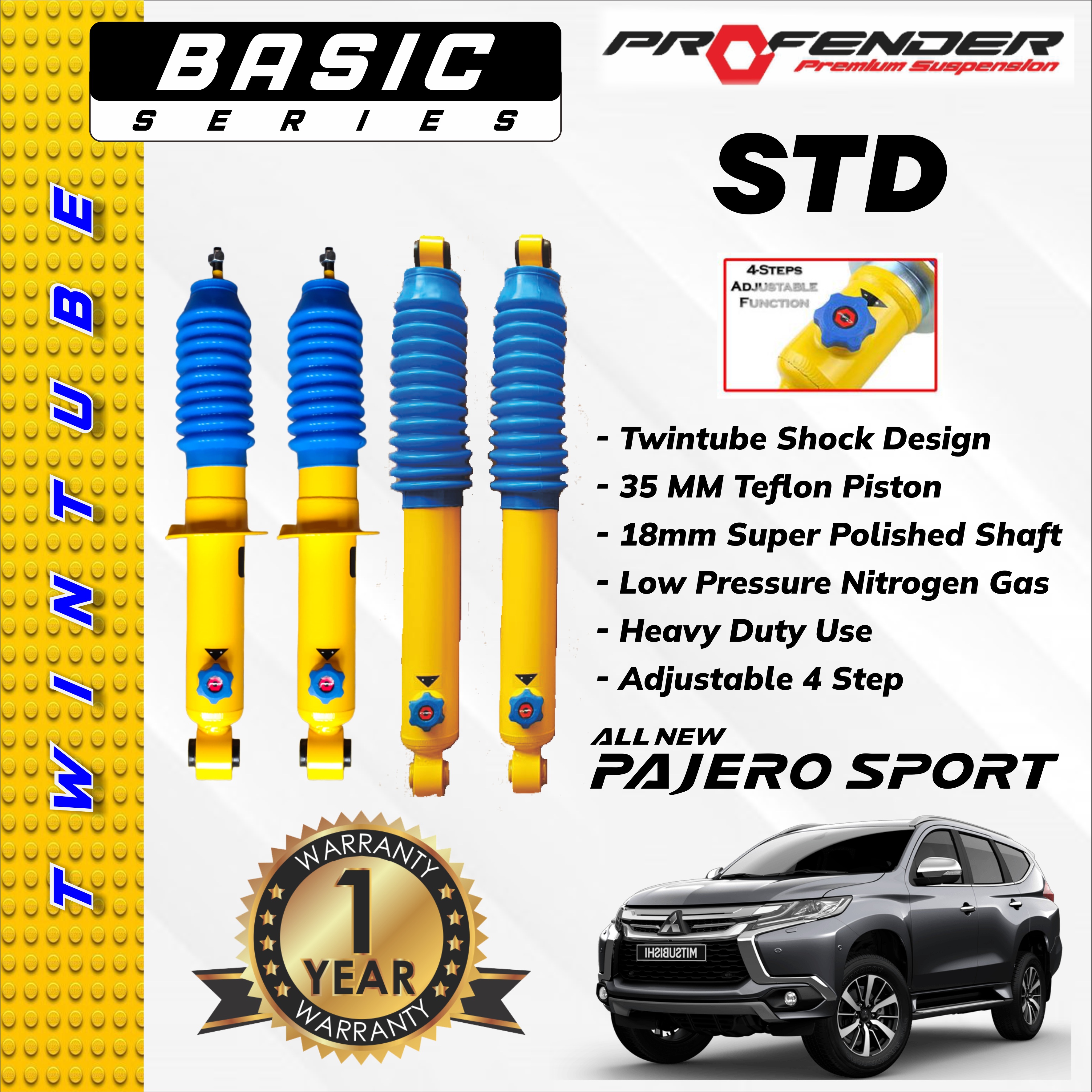 PROFENDER BASIC SERIES 4 STEP MITSUBISHI PAJERO 16+