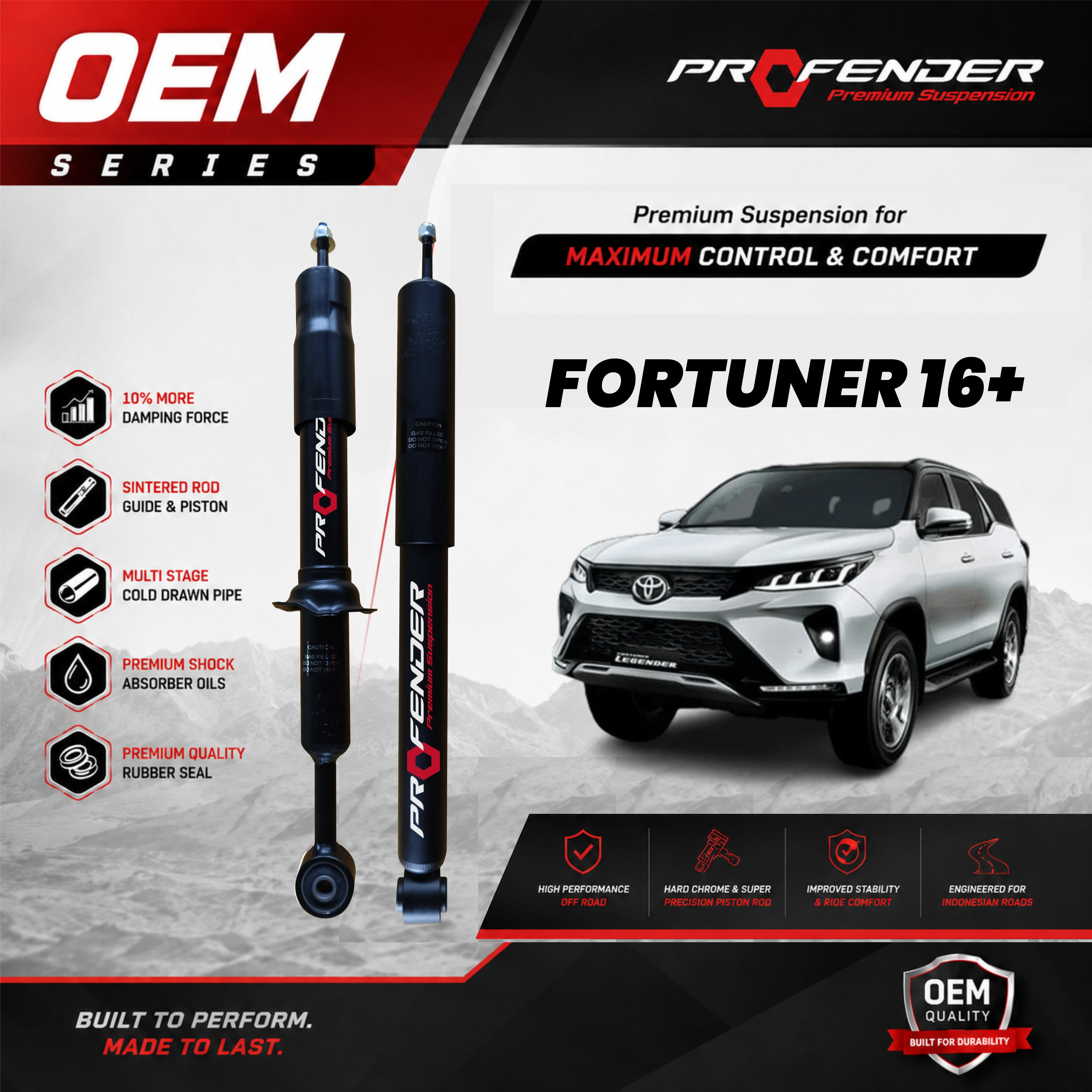 PROFENDER OEM TOYOTA FORTUNER 16+