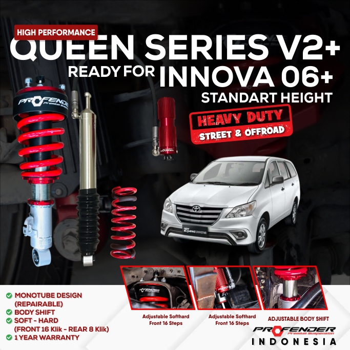 PROFENDER QUEEN SERIES TOYOTA INNOVA 06+ V2+ NON PIGGYBACK