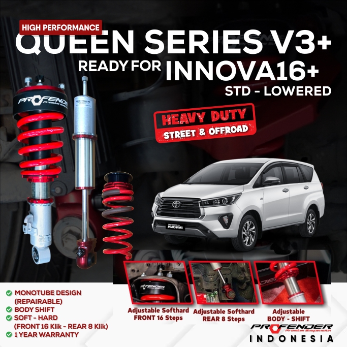 PROFENDER QUEEN SERIES TOYOTA INNOVA 16+ V3+ LOWERED