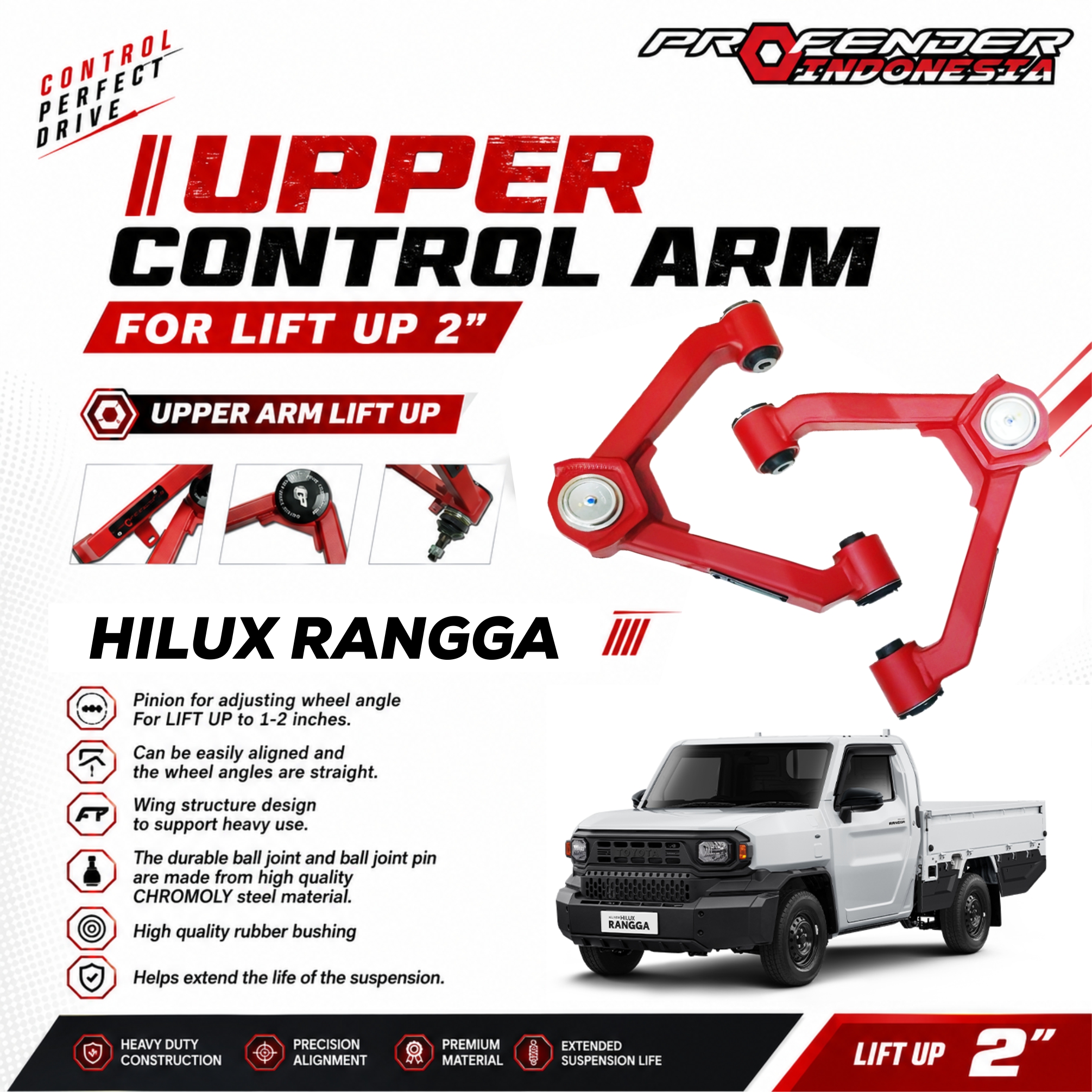 FRONT UPPER CONTROL ARM SERIES TOYOTA HILUX RANGGA