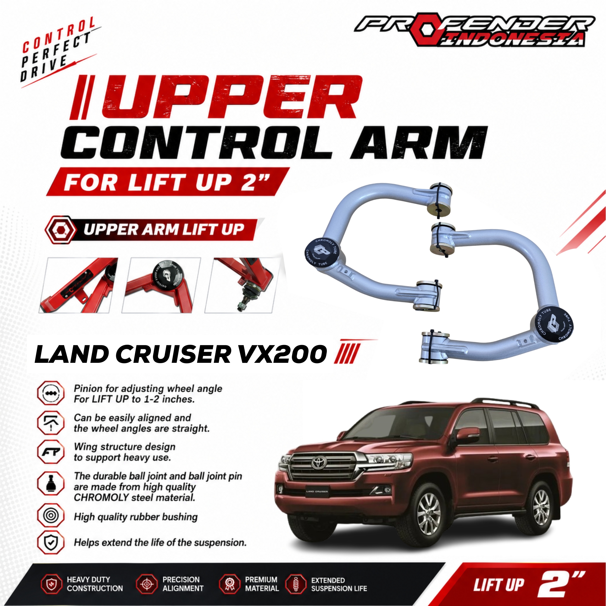 FRONT UPPER CONTROL ARM SERIES TOYOTA LAND CRUISER VX200