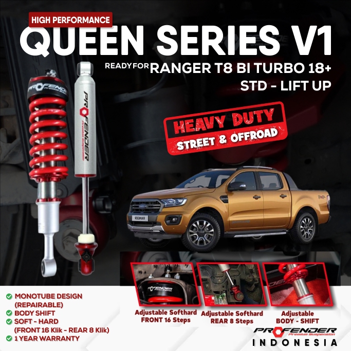 PROFENDER QUEEN SERIES FORD RANGER T8 18+ V1