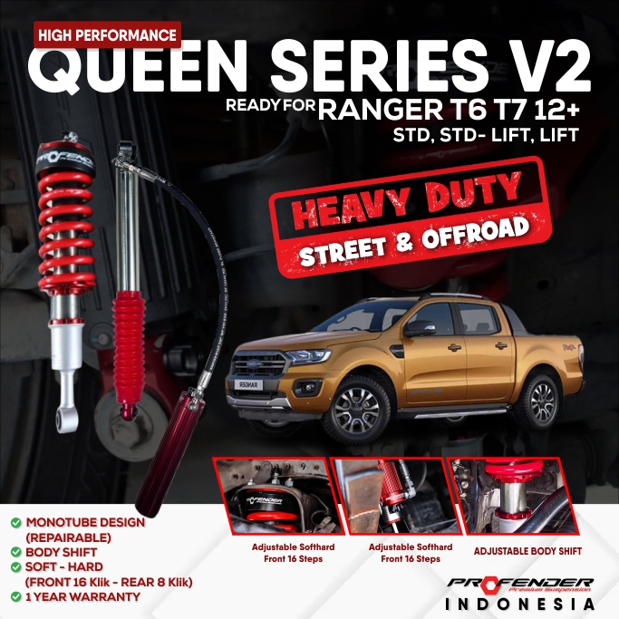 PROFENDER QUEEN SERIES FORD RANGER T8 18+ V2 NON PIGGYBACK