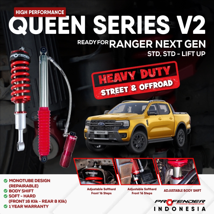 PROFENDER QUEEN SERIES FORD RANGER 22+ V2 NON PIGGYBACK