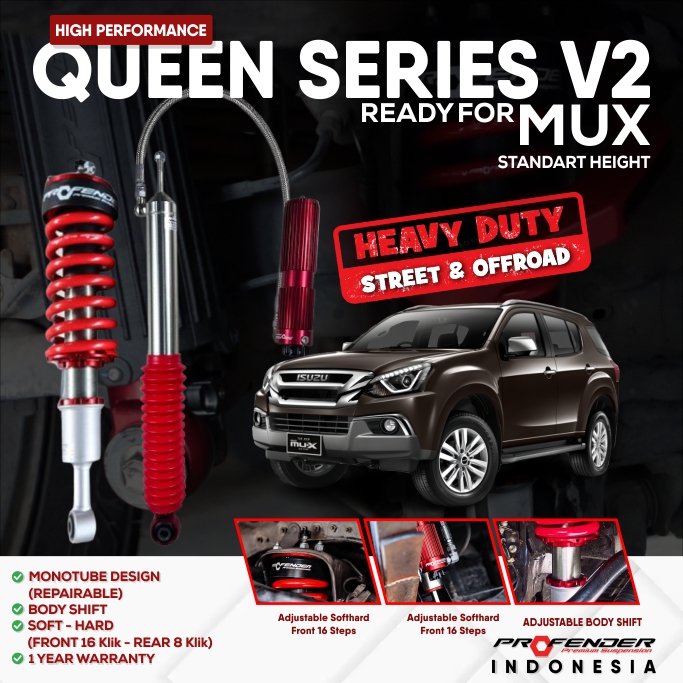 PROFENDER QUEEN SERIES ISUZU MUX V2 NON PIGGYBACK