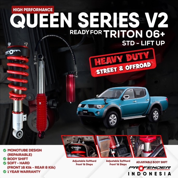 PROFENDER QUEEN SERIES MITSUBISHI TRITON 06+ V2 NON PIGGYBACK