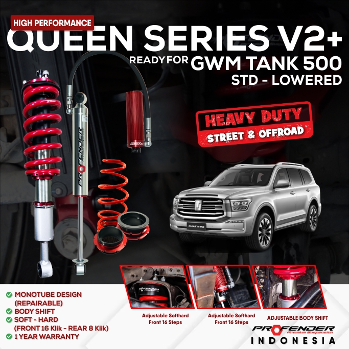 PROFENDER QUEEN SERIES GWM TANK 500 V2+ NON PIGGYBACK