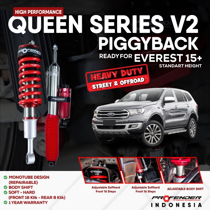 PROFENDER QUEEN SERIES FORD EVEREST 15+ V2/V2+ PIGGYBACK