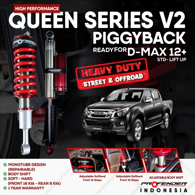 PROFENDER QUEEN SERIES ISUZU DMAX 12+ V2 PIGGYBACK