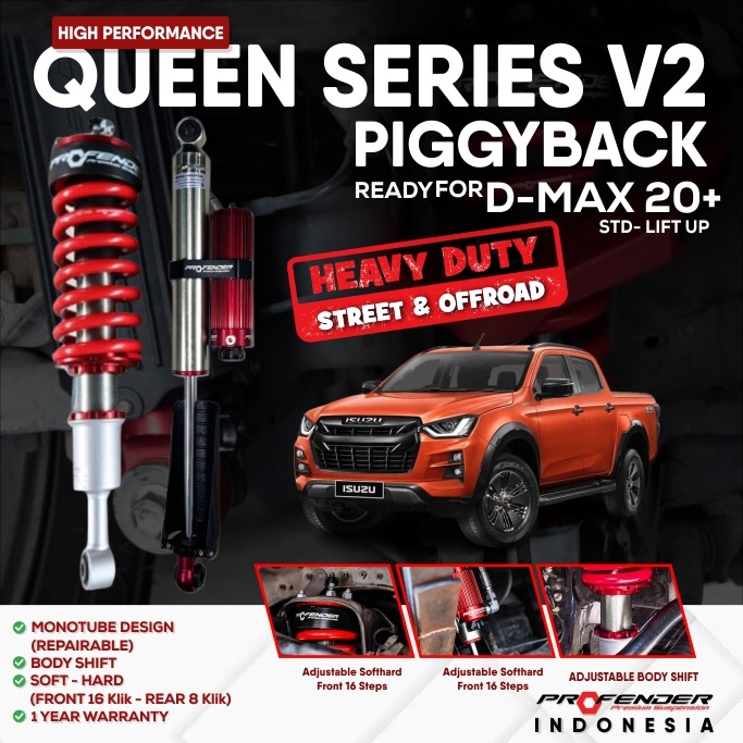 PROFENDER QUEEN SERIES ISUZU DMAX 20 V2 PIGGYBACK