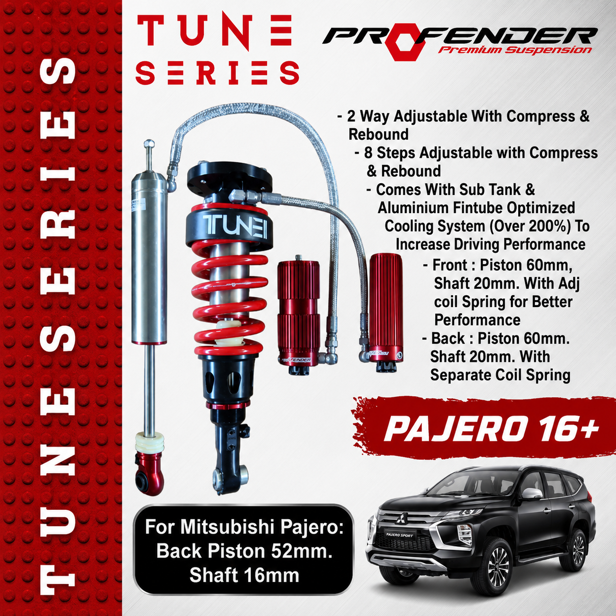 PROFENDER TUNE SERIES 2 WAY MITSUBISHI PAJERO 16+