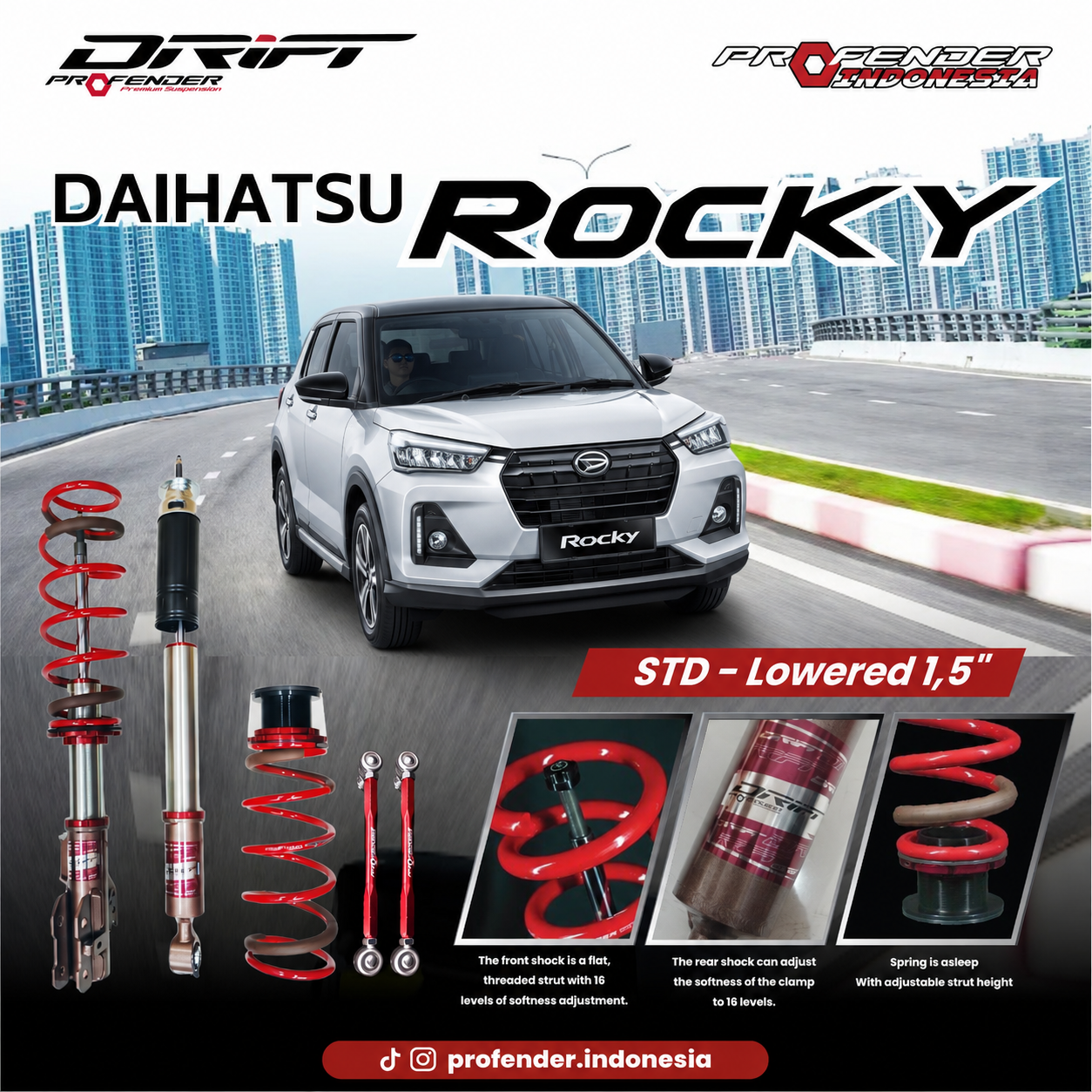 PROFENDER COILOVER DRIFT SERIES DAIHATSU ROCKY
