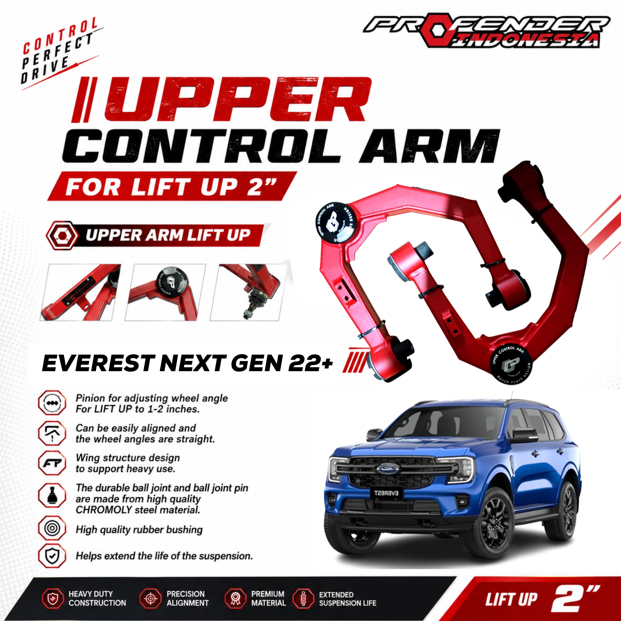 FRONT UPPER CONTROL ARM SERIES FORD EVEREST 22+