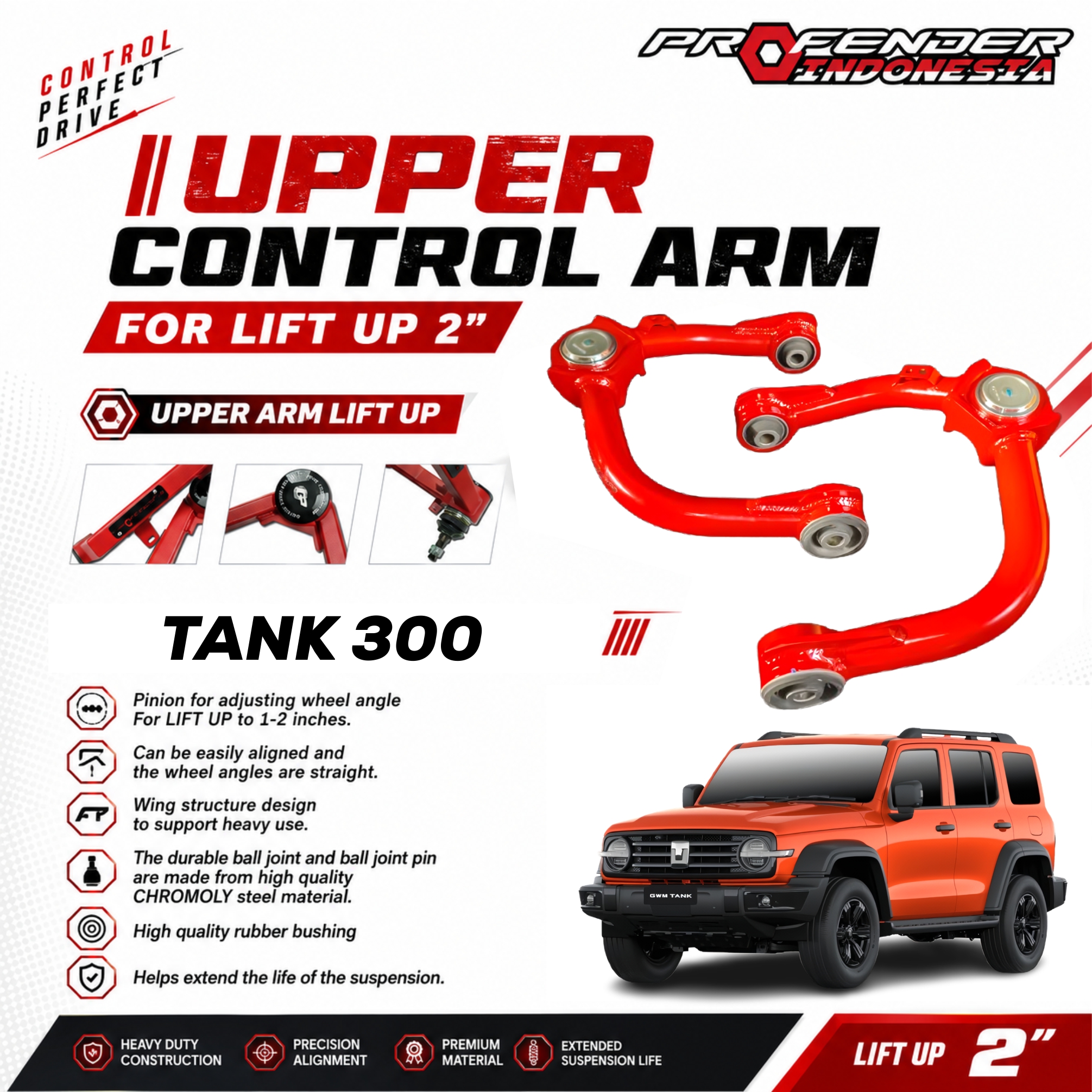 FRONT UPPER CONTROL ARM SERIES GWM TANK 300