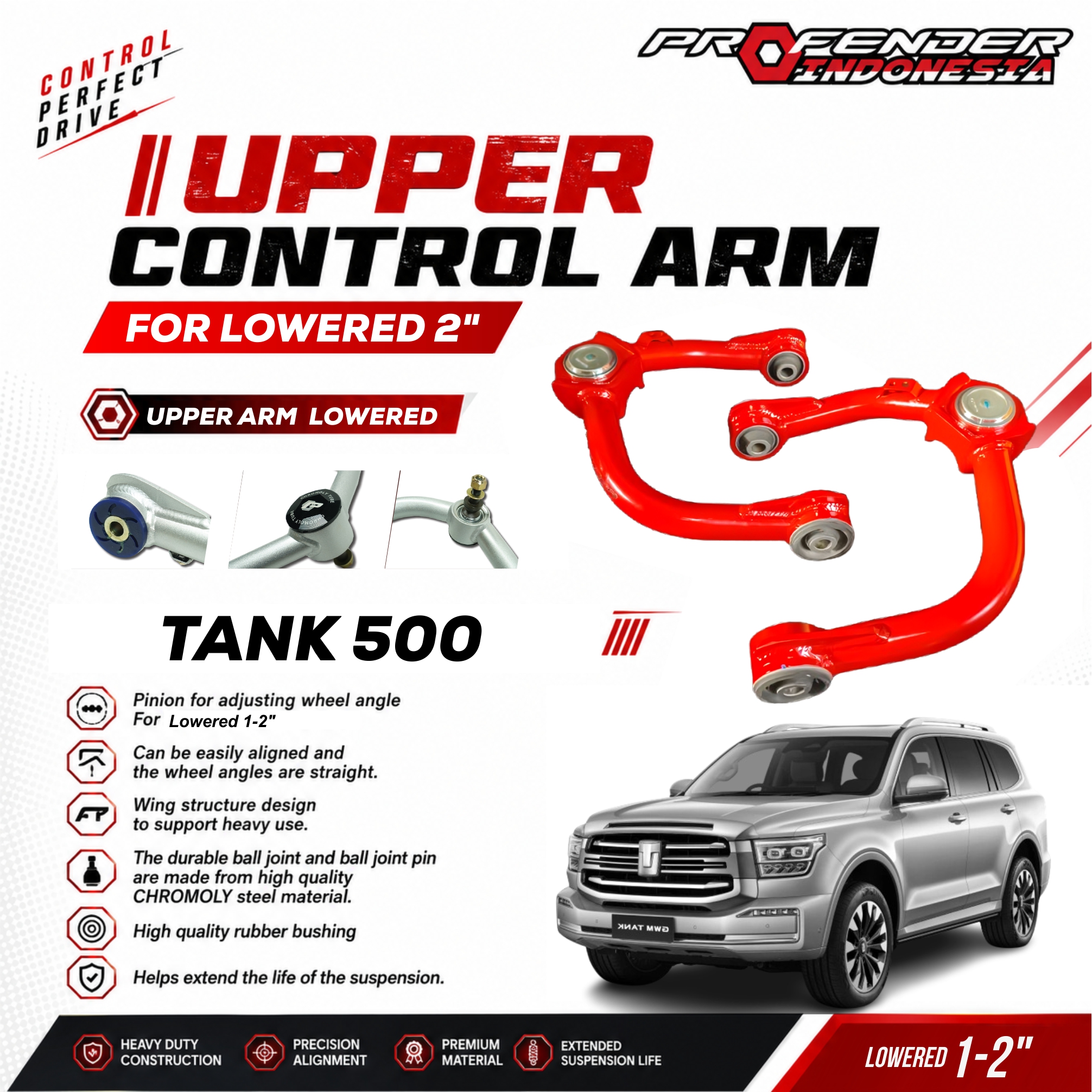 FRONT UPPER CONTROL ARM SERIES GWM TANK 500