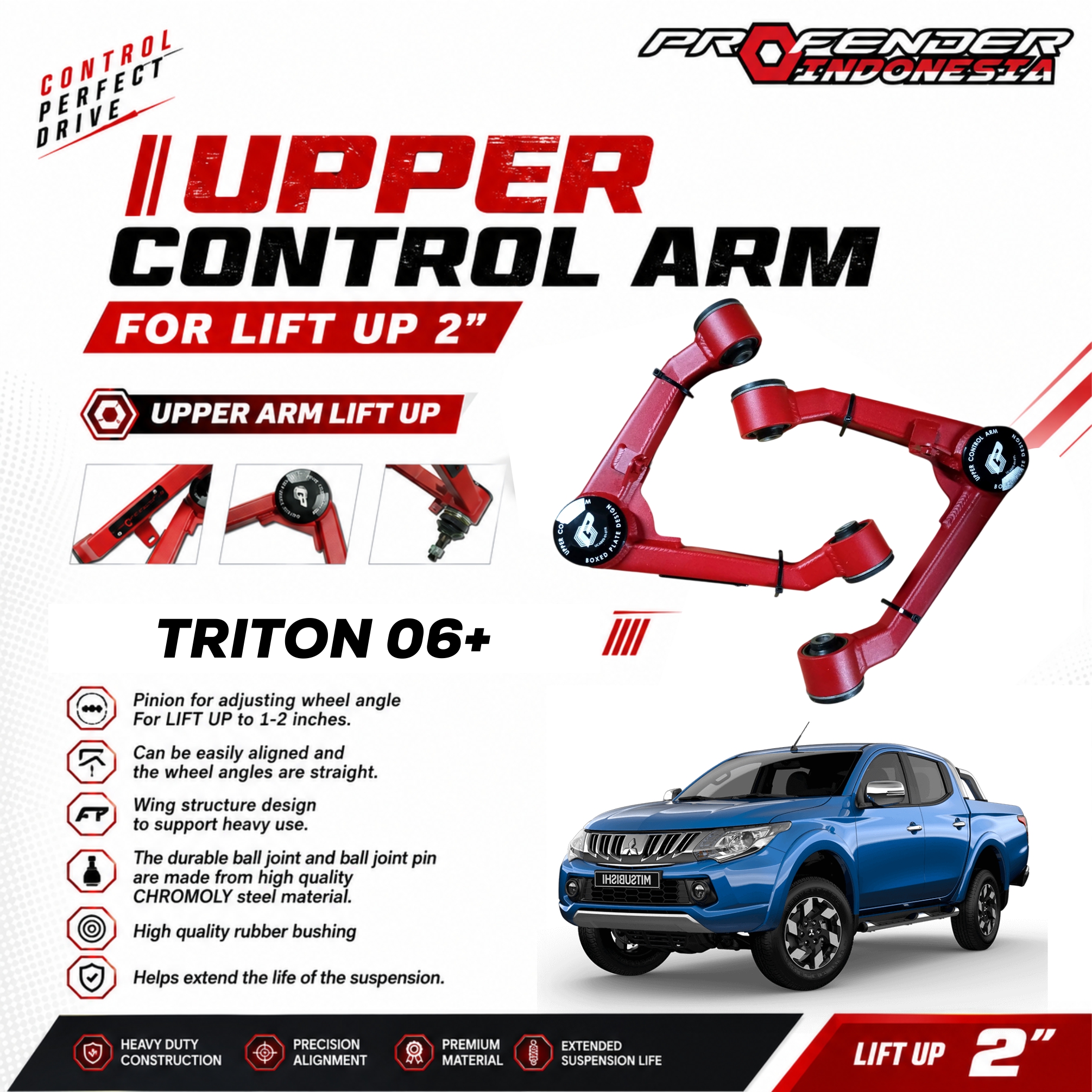 FRONT UPPER CONTROL ARM SERIES MITSUBISHI TRITON 06+