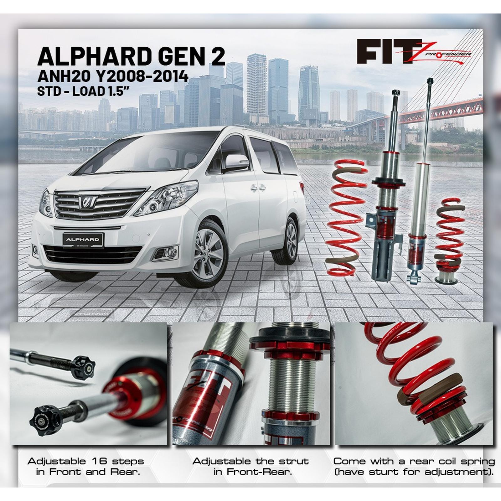 PROFENDER COILOVER FITZ SERIES TOYOTA ALPHARD ANH20 08+