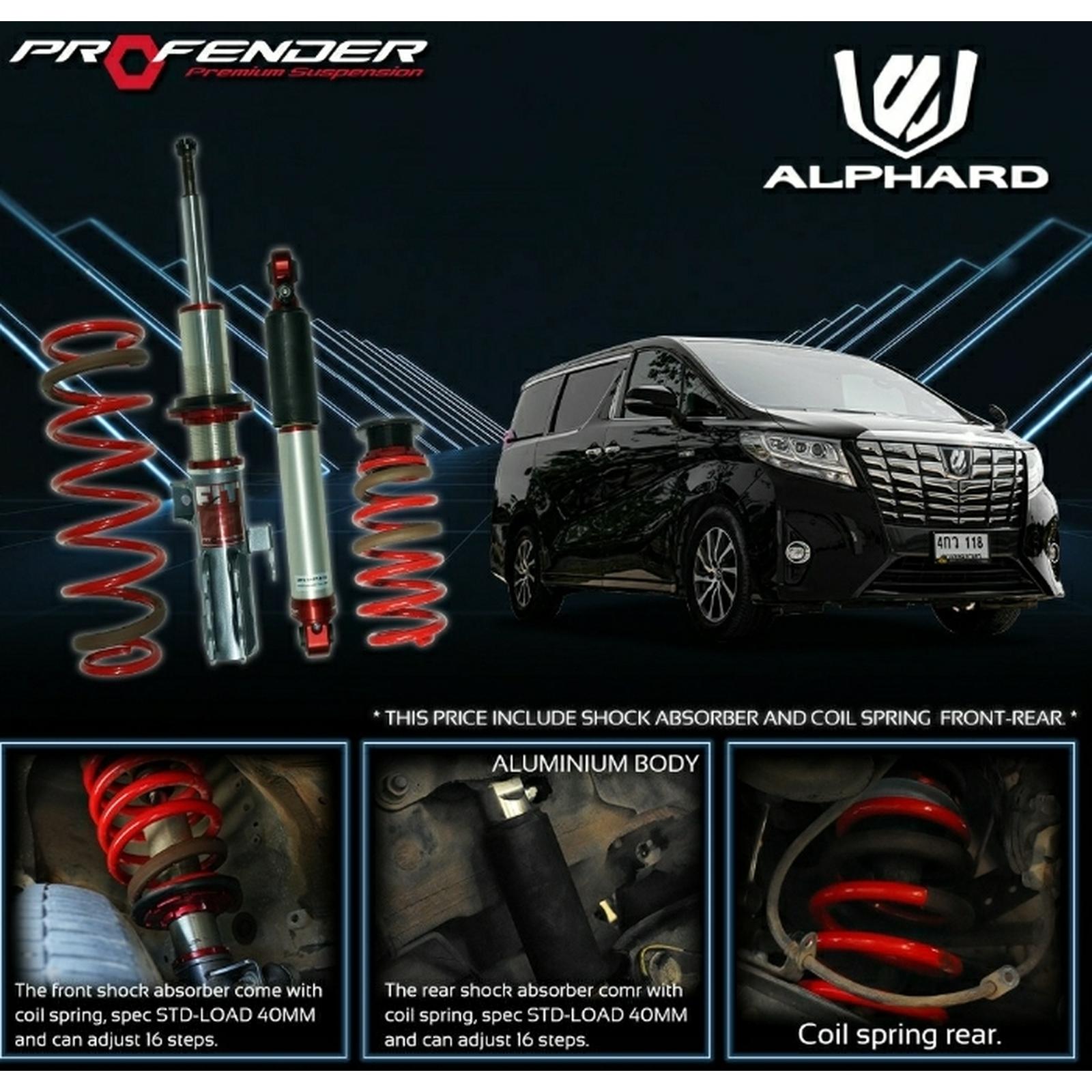 PROFENDER COILOVER FITZ SERIES TOYOTA ALPHARD ANH30 15+
