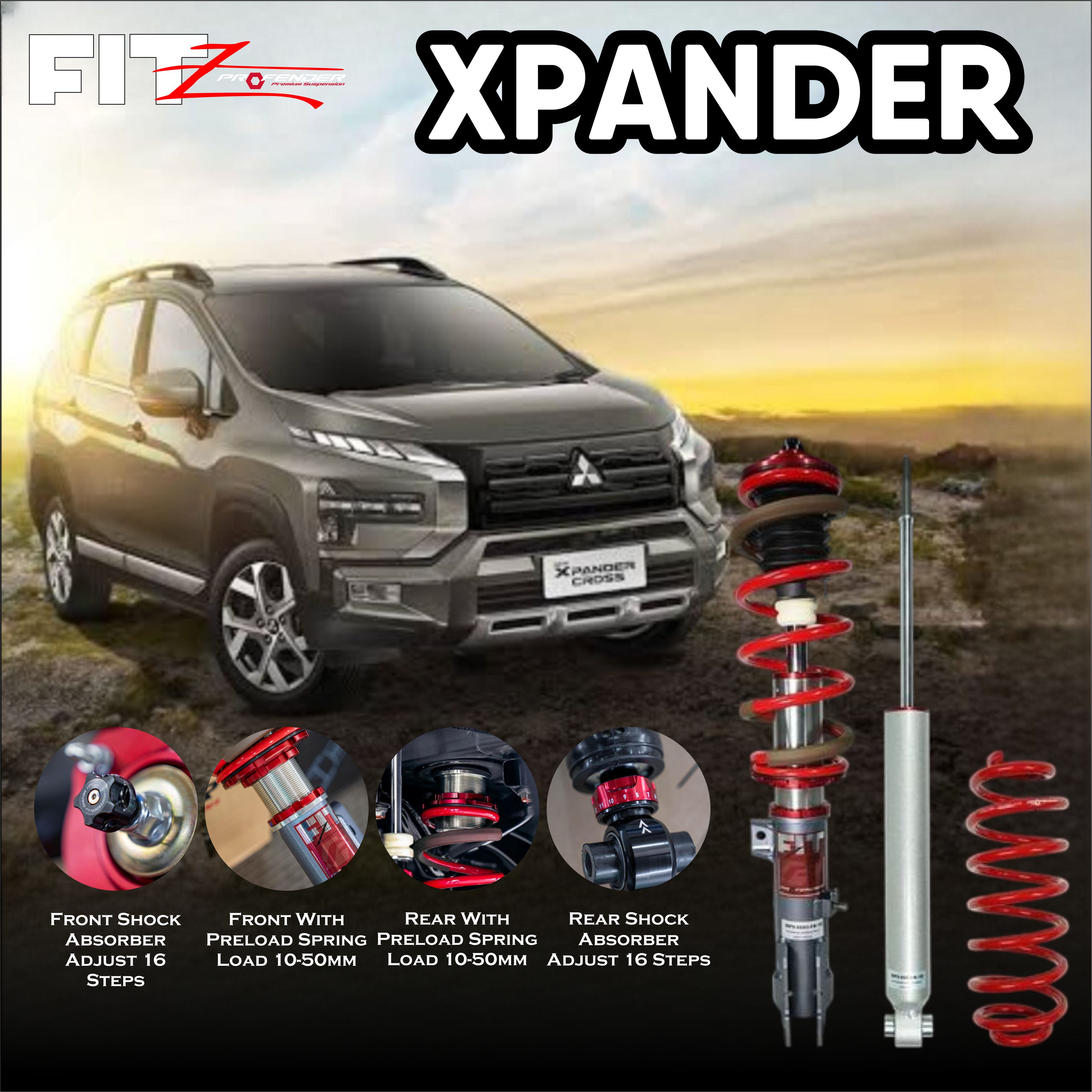 PROFENDER COILOVER FITZ SERIES MITSUBISHI XPANDER