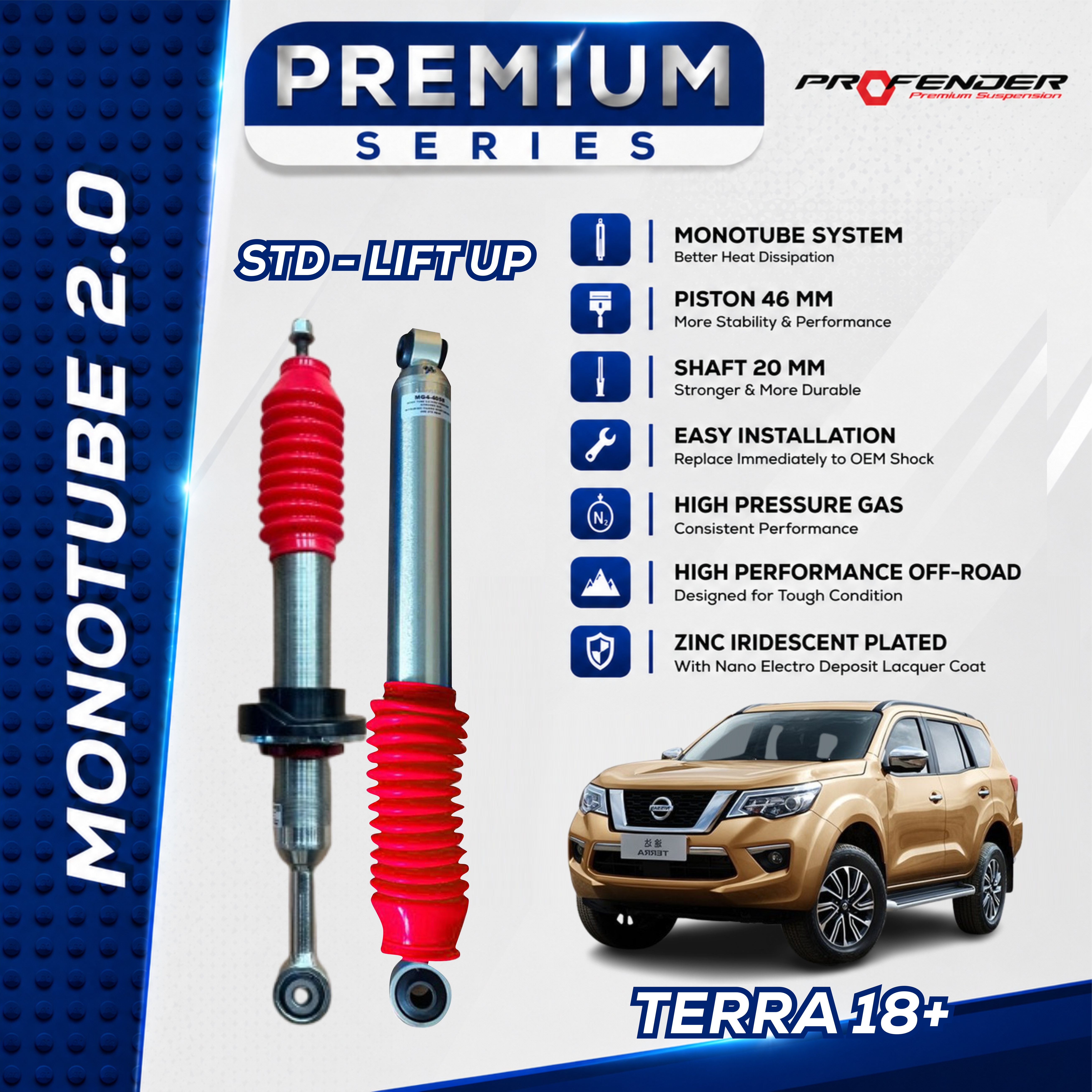PROFENDER PREMIUM SERIES Monotube 2.0 NISSAN TERRA