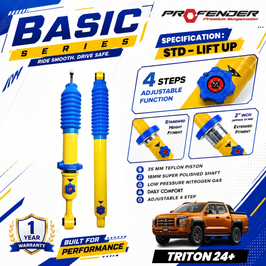PROFENDER BASIC SERIES 4 STEP MITSUBISHI TRITON 23+