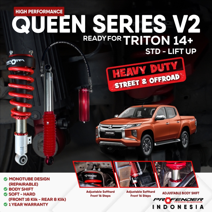 PROFENDER QUEEN SERIES MITSUBISHI TRITON 14+ V2 NON PIGGYBACK