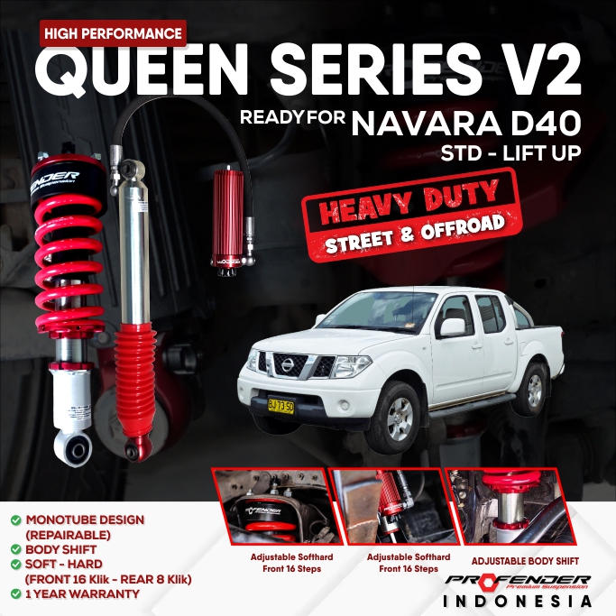 PROFENDER QUEEN SERIES NISSAN NAVARA D40 V2 NON PIGGYBACK
