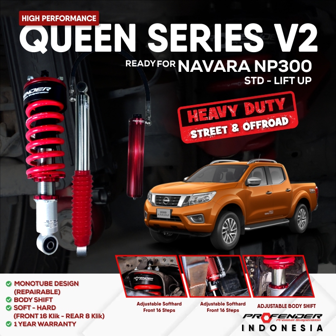 PROFENDER QUEEN SERIES NISSAN NAVARA NP300 V2/V2+ NON PIGGYBACK