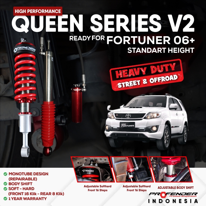 PROFENDER QUEEN SERIES TOYOTA FORTUNER 06+ V2 NON PIGGYBACK