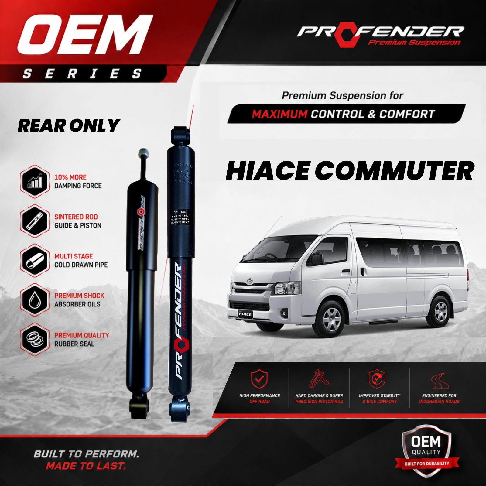 PROFENDER OEM TOYOTA HIACE COMMUTER